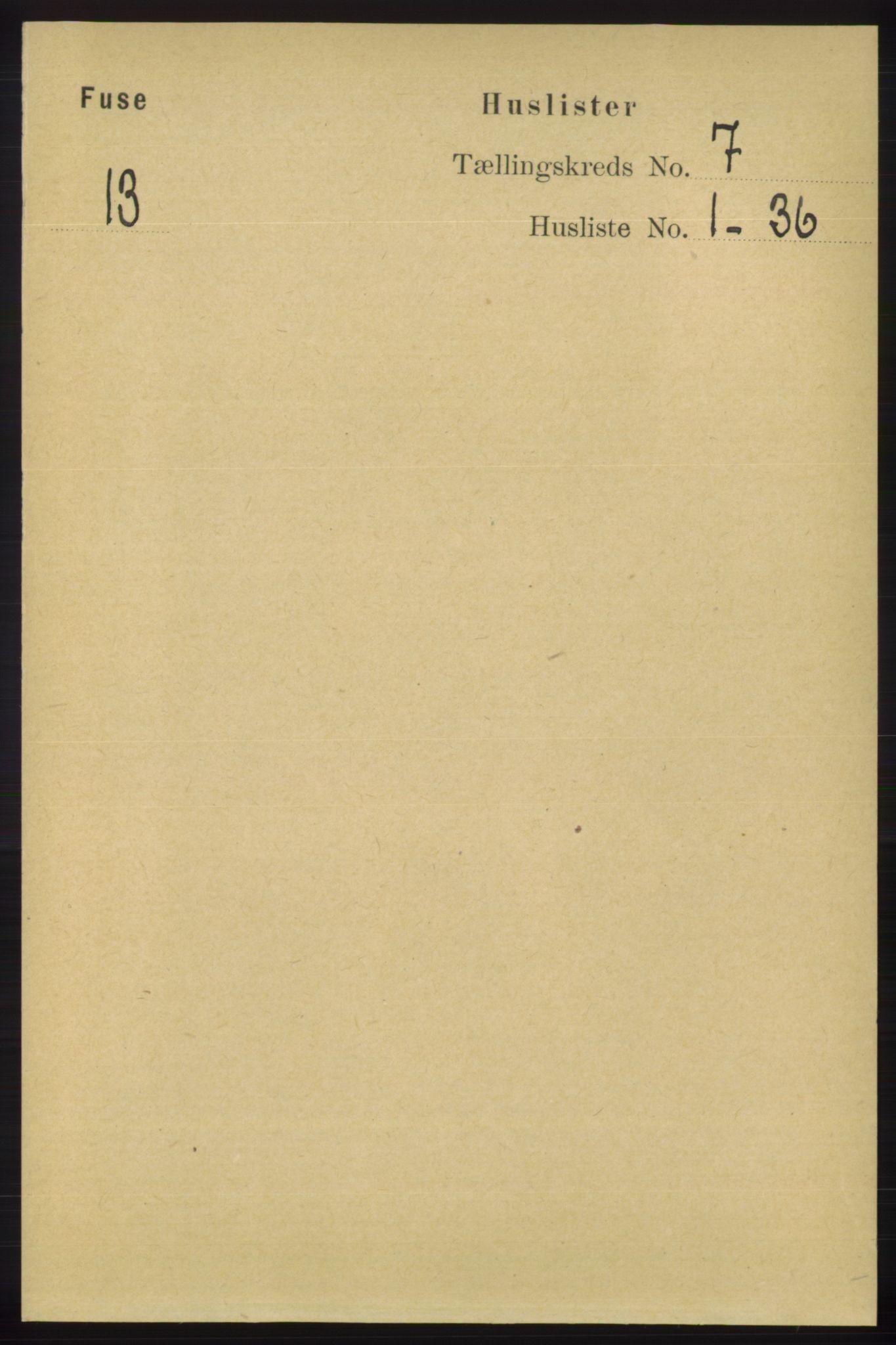RA, 1891 census for 1241 Fusa, 1891, p. 1263
