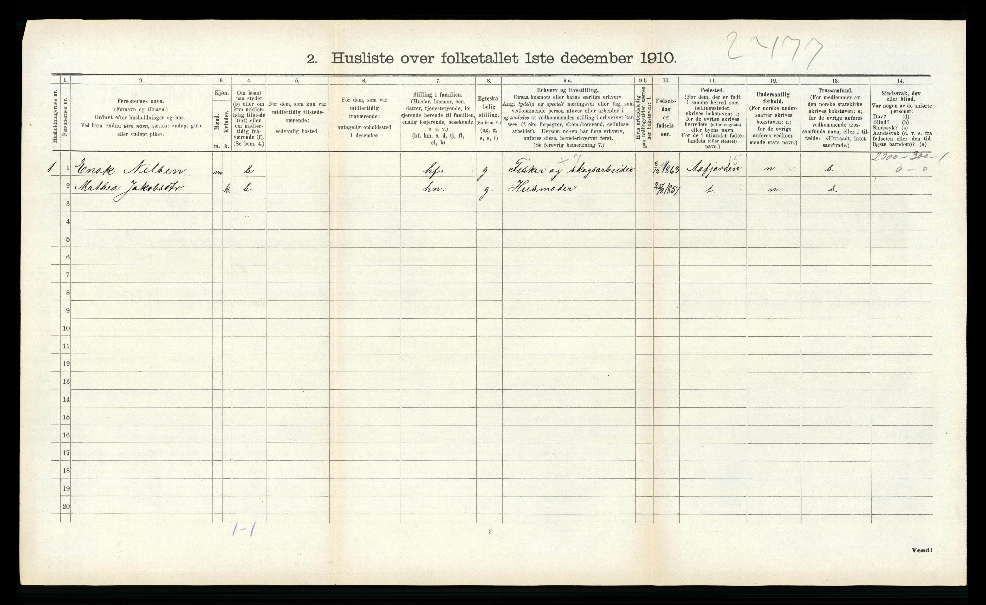 RA, 1910 census for Osen, 1910, p. 379