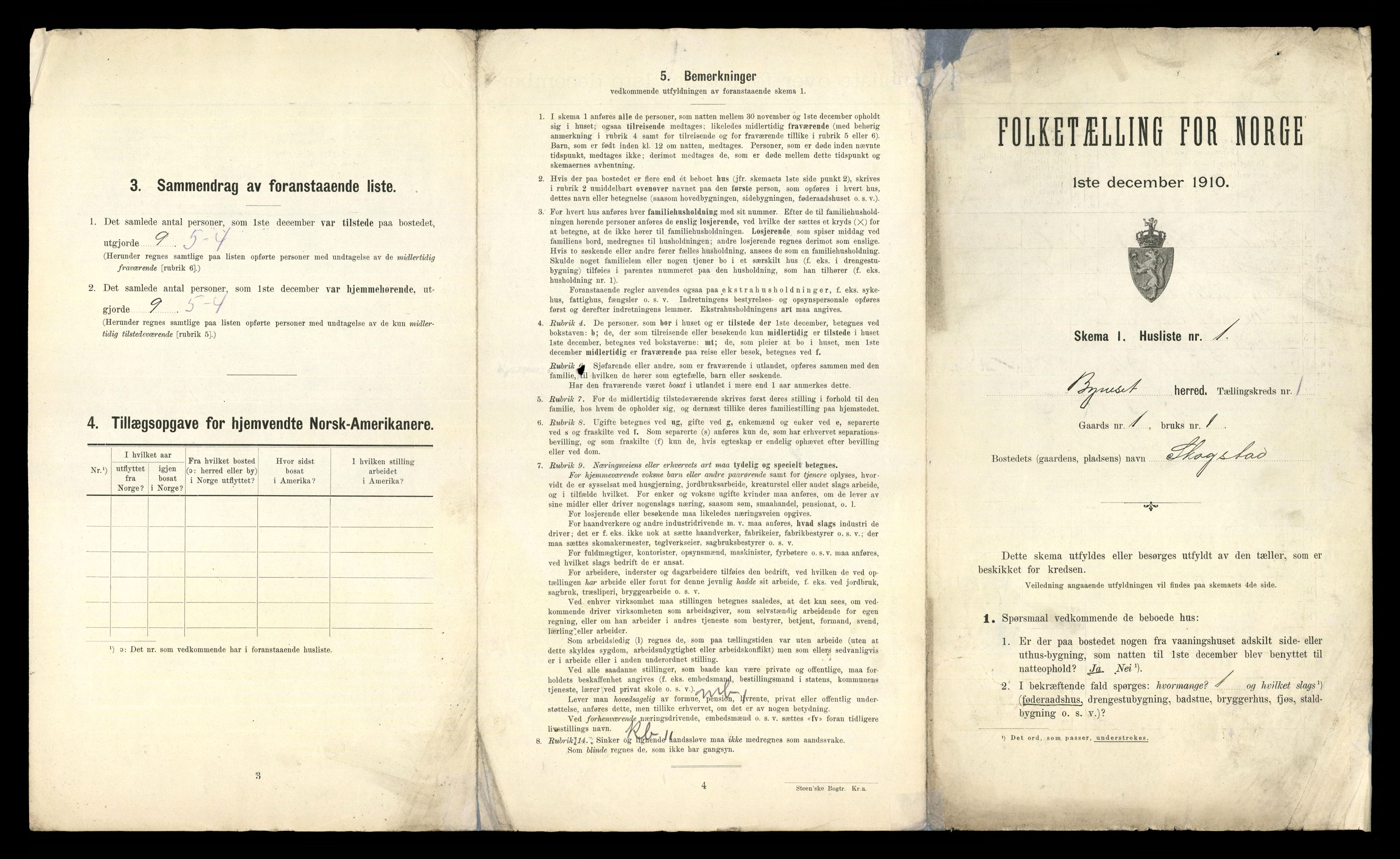 RA, 1910 census for Byneset, 1910, p. 33