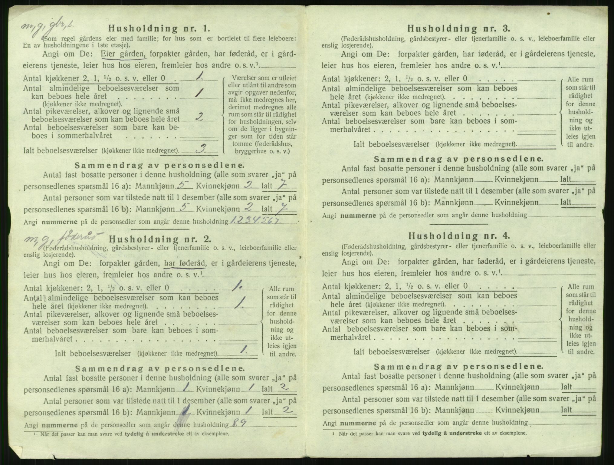 SAT, 1920 census for Giske, 1920, p. 513