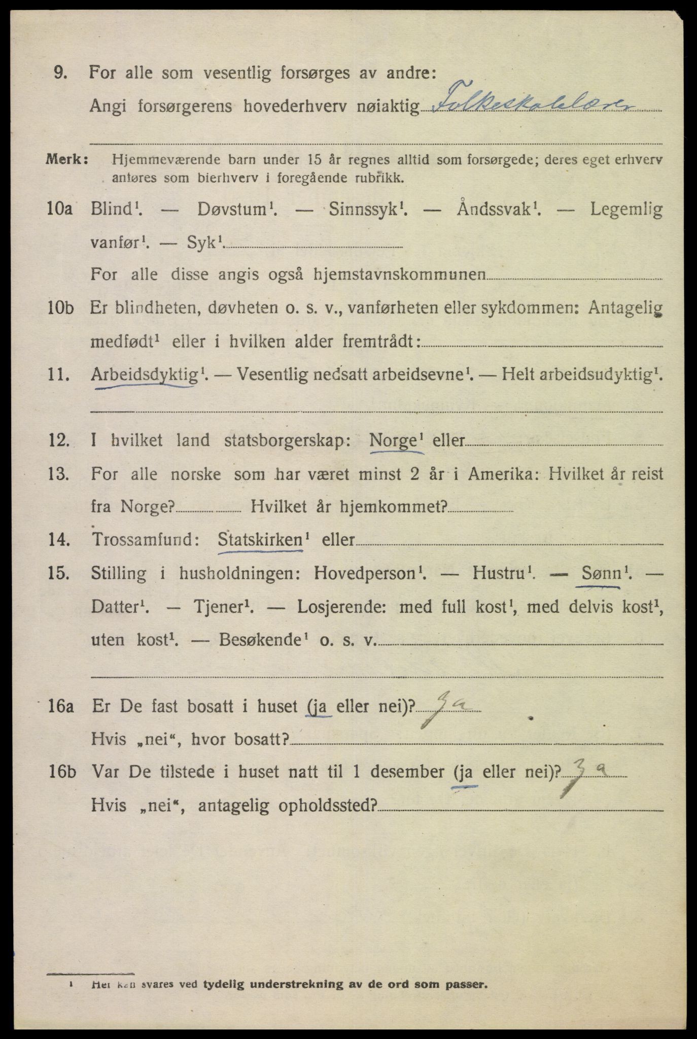 SAK, 1920 census for Lista, 1920, p. 5502