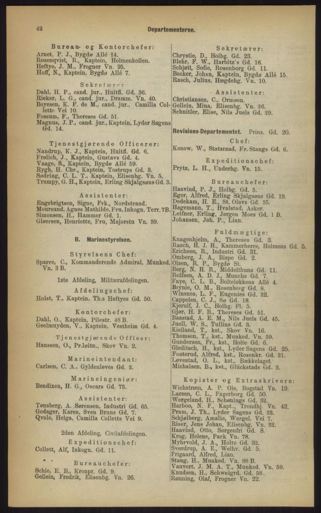 Kristiania/Oslo adressebok, PUBL/-, 1903, p. 42