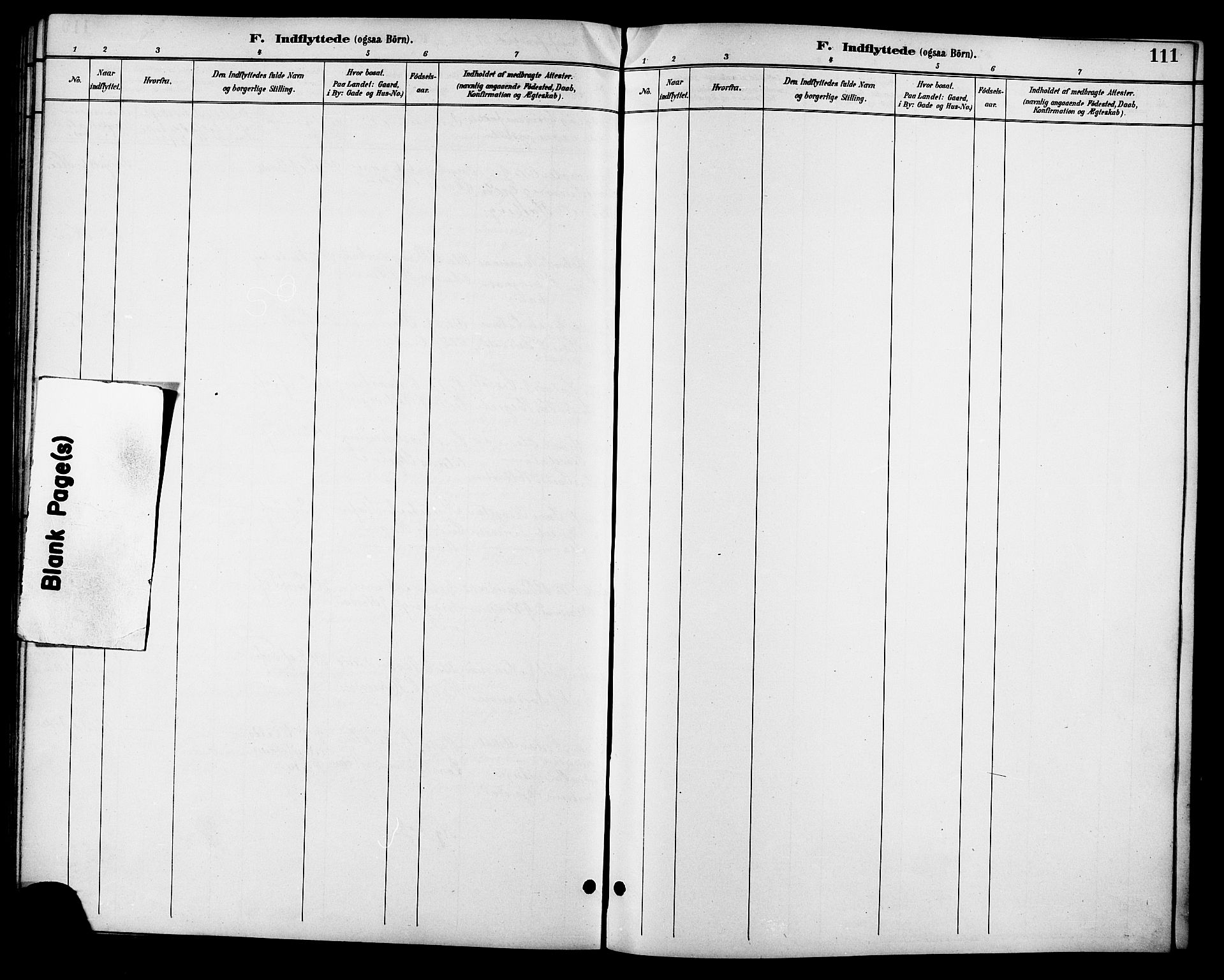 Ministerialprotokoller, klokkerbøker og fødselsregistre - Sør-Trøndelag, SAT/A-1456/685/L0978: Parish register (copy) no. 685C03, 1891-1907, p. 111