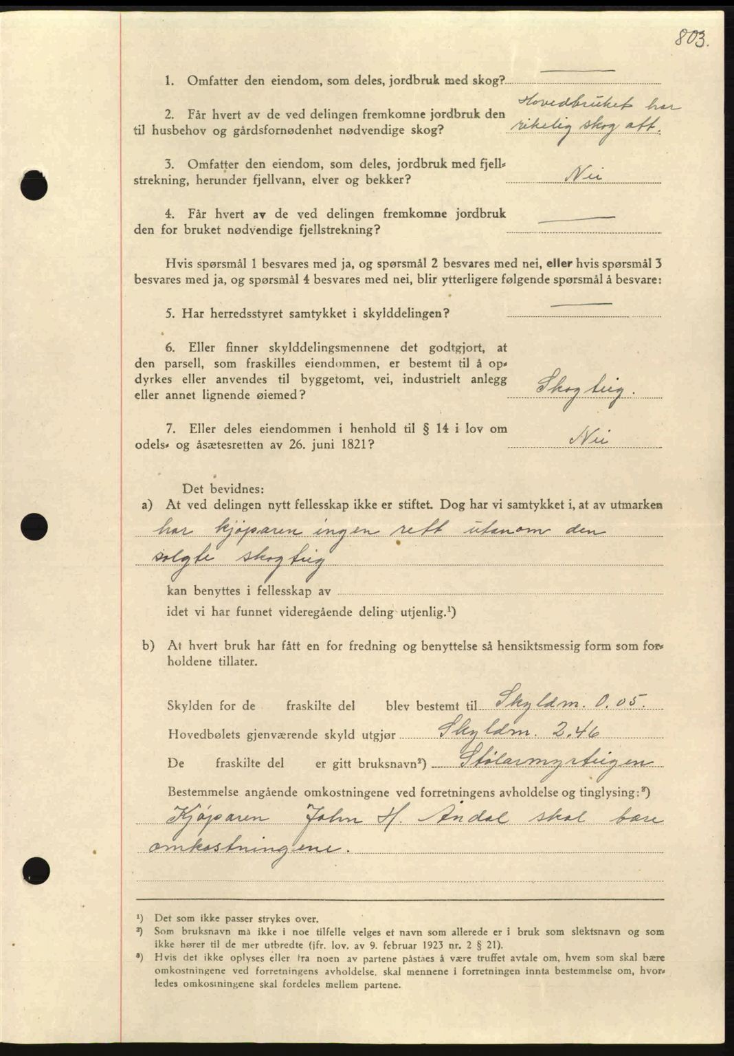 Nordmøre sorenskriveri, AV/SAT-A-4132/1/2/2Ca: Mortgage book no. A97, 1944-1944, Diary no: : 1112/1944