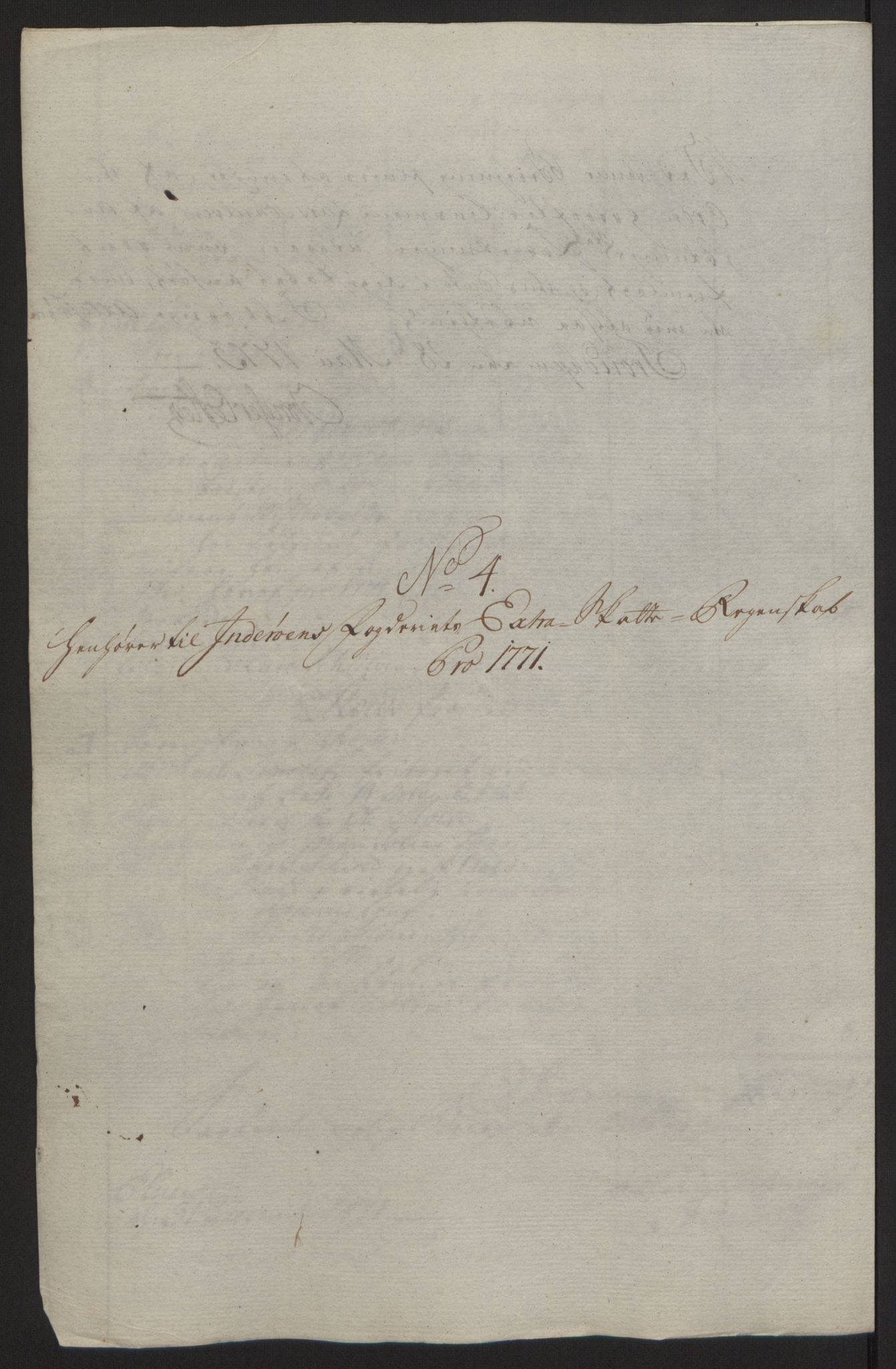 Rentekammeret inntil 1814, Reviderte regnskaper, Fogderegnskap, RA/EA-4092/R63/L4420: Ekstraskatten Inderøy, 1762-1772, p. 431