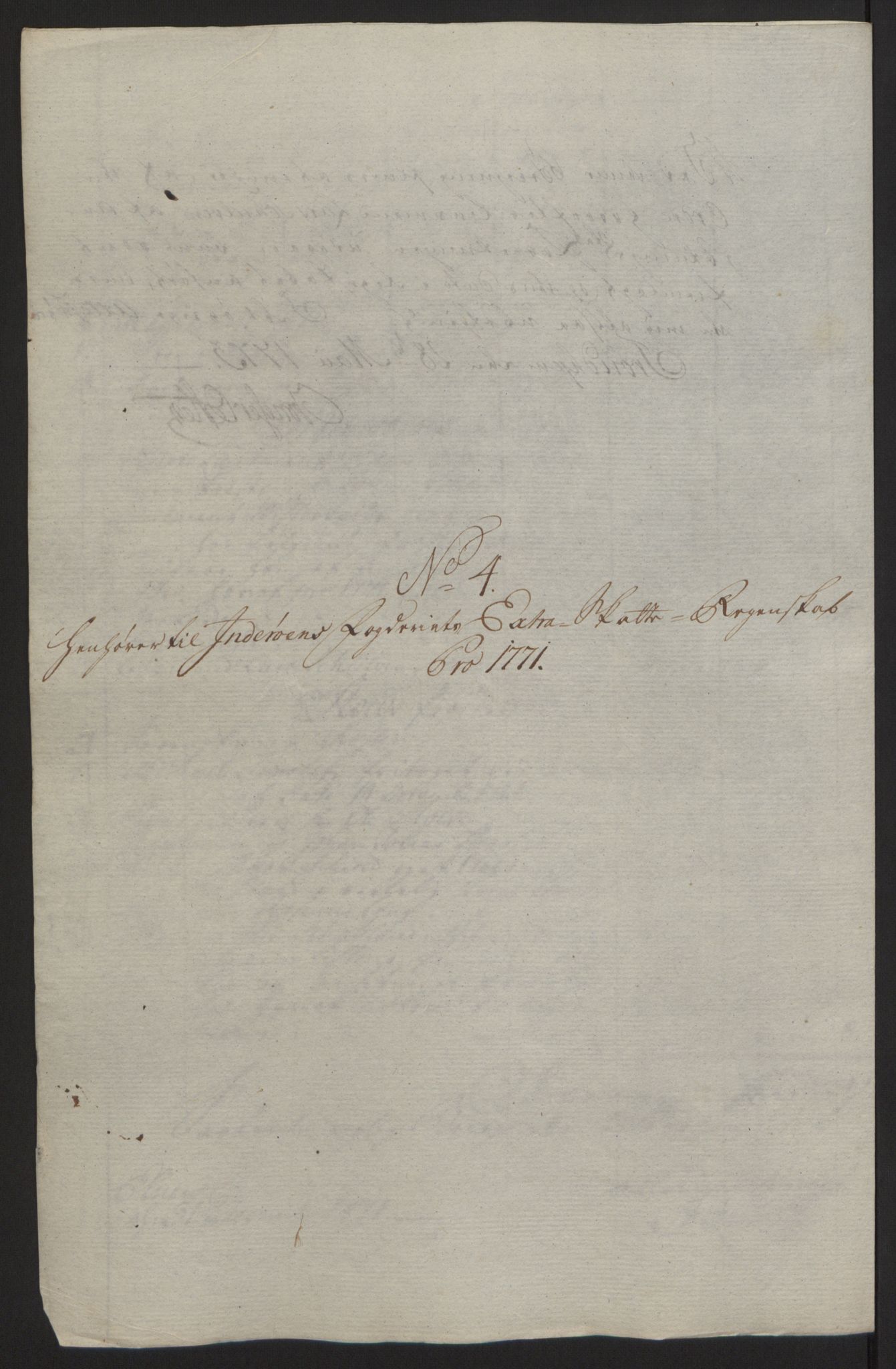 Rentekammeret inntil 1814, Reviderte regnskaper, Fogderegnskap, AV/RA-EA-4092/R63/L4420: Ekstraskatten Inderøy, 1762-1772, p. 431