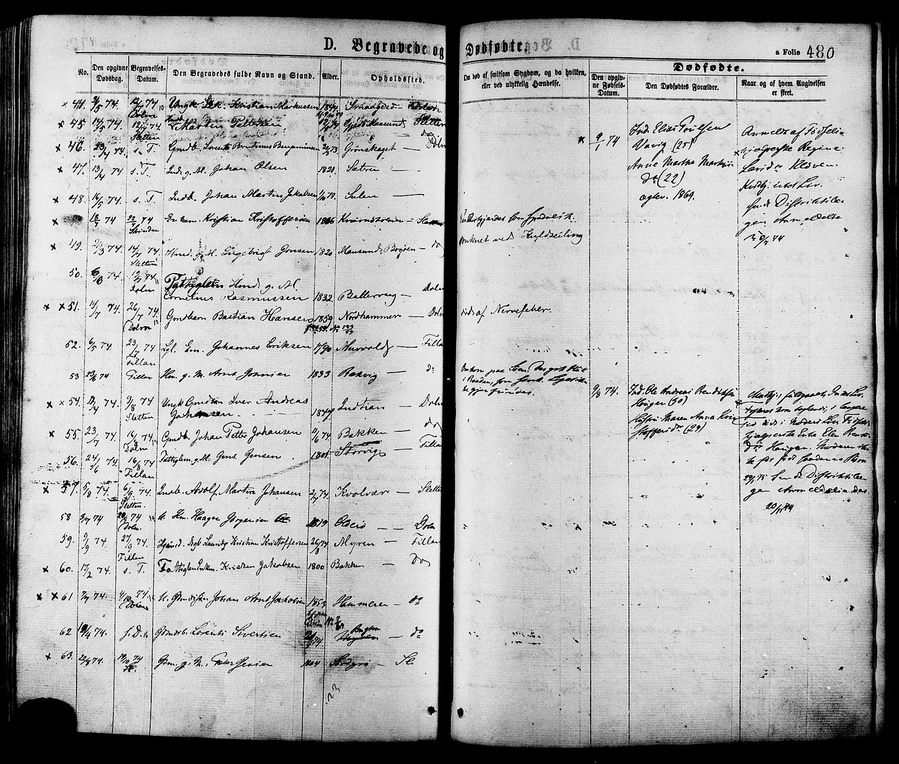 Ministerialprotokoller, klokkerbøker og fødselsregistre - Sør-Trøndelag, AV/SAT-A-1456/634/L0532: Parish register (official) no. 634A08, 1871-1881, p. 480