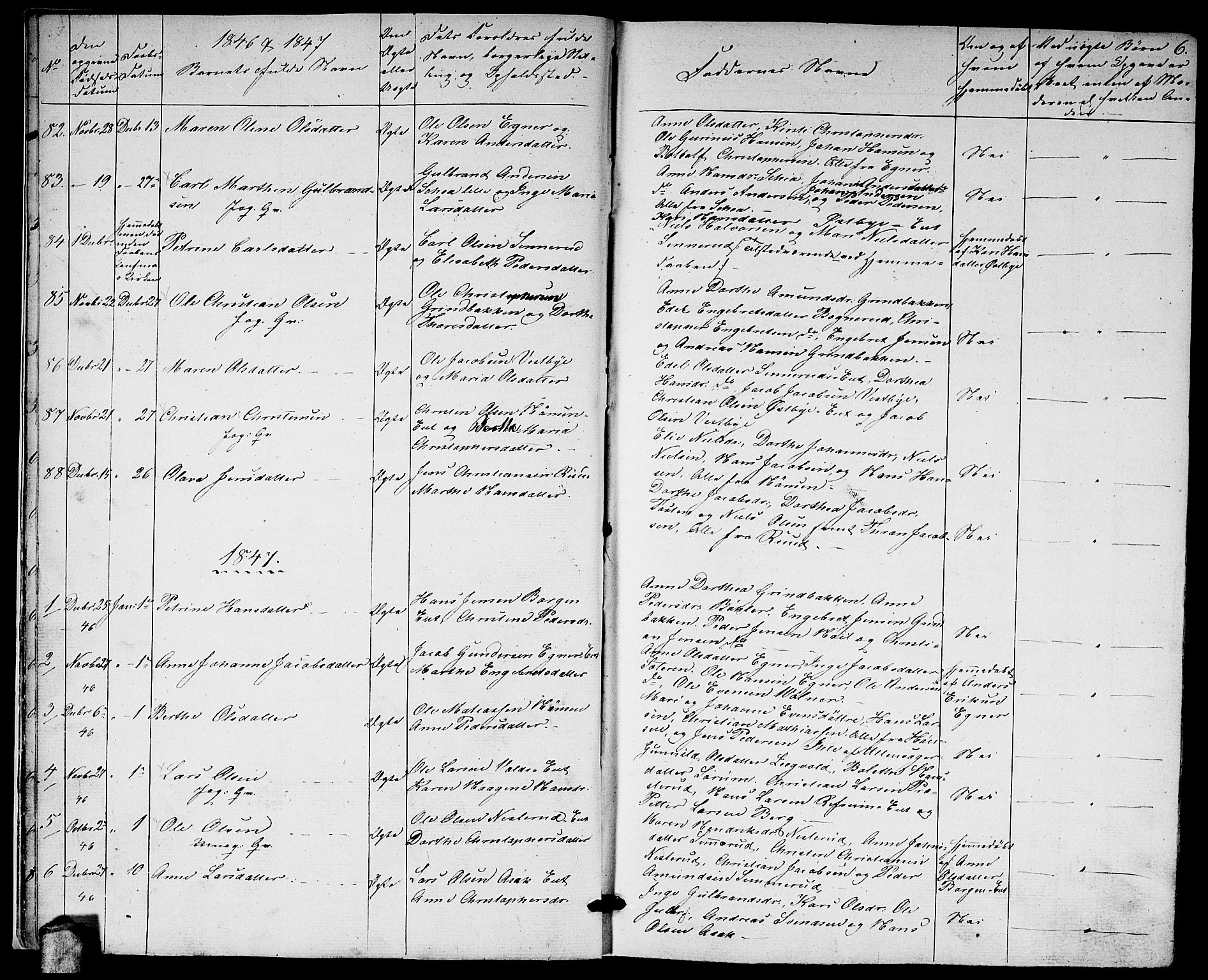 Sørum prestekontor Kirkebøker, AV/SAO-A-10303/G/Ga/L0003: Parish register (copy) no. I 3, 1846-1863, p. 6