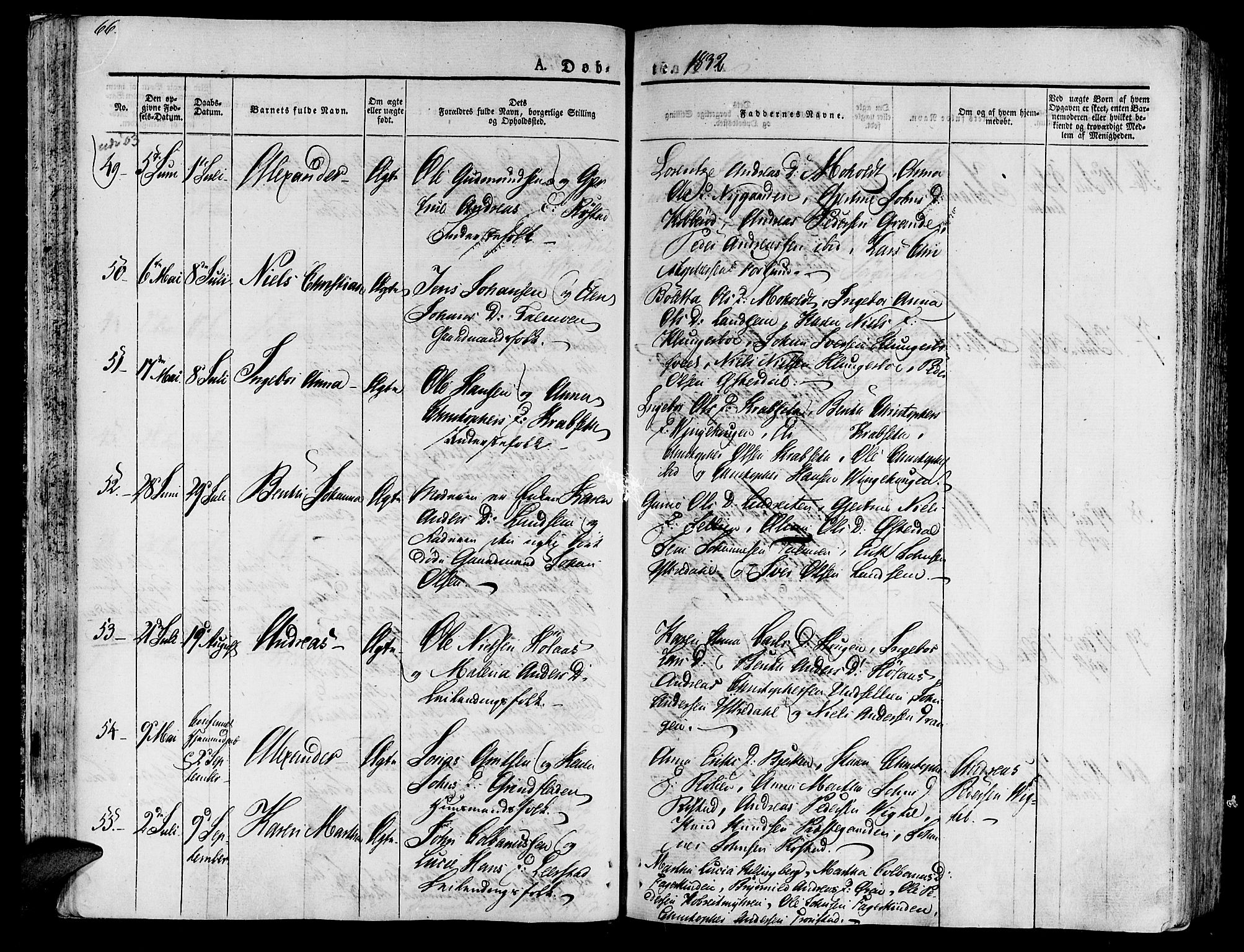 Ministerialprotokoller, klokkerbøker og fødselsregistre - Nord-Trøndelag, AV/SAT-A-1458/701/L0006: Parish register (official) no. 701A06, 1825-1841, p. 66