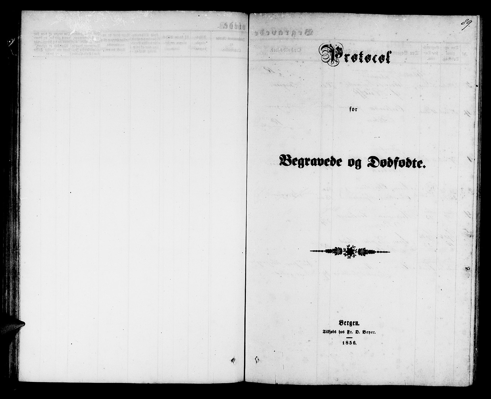 Mariakirken Sokneprestembete, SAB/A-76901/H/Hab/L0003: Parish register (copy) no. A 3, 1862-1877, p. 89