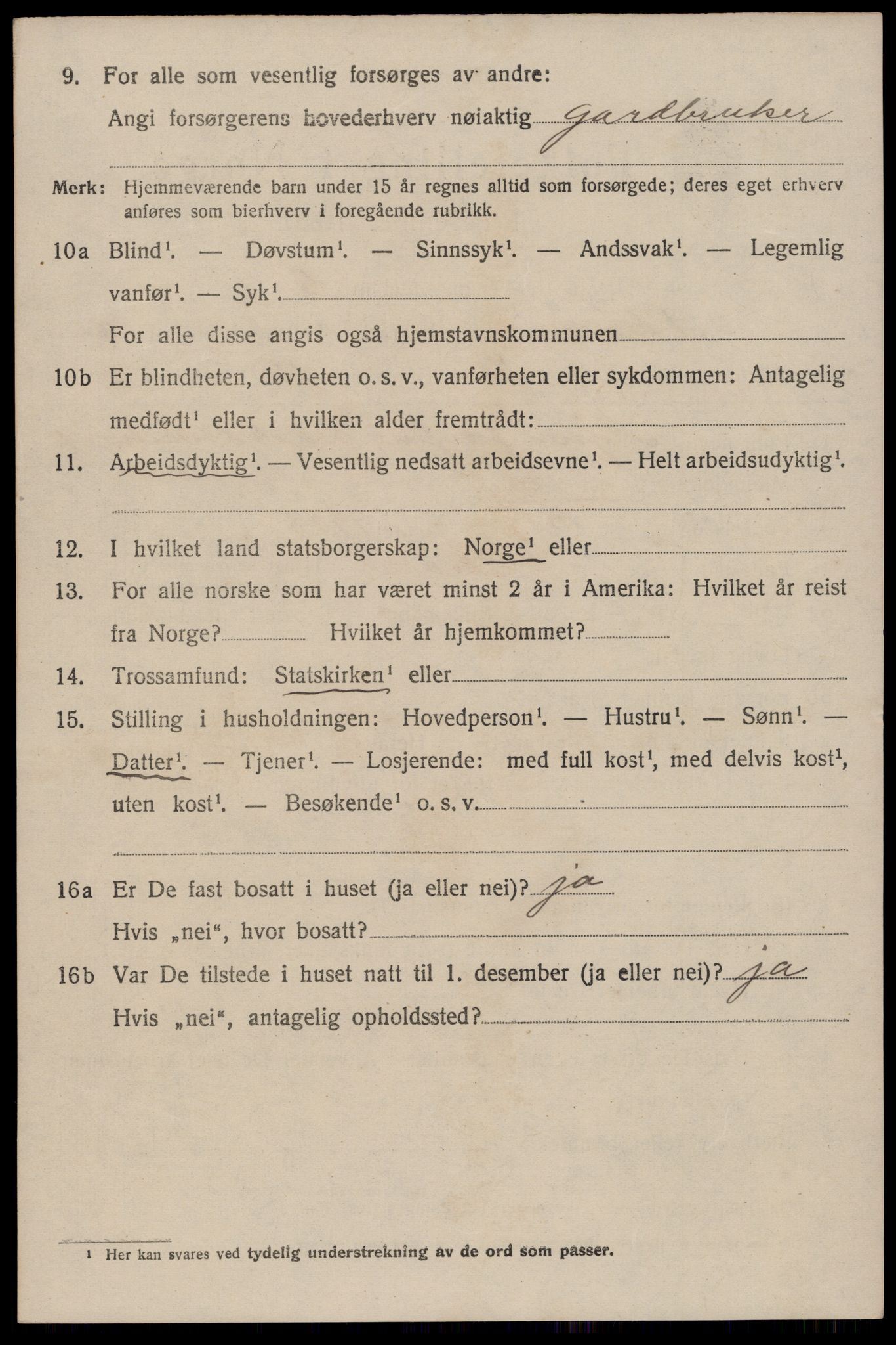 SAST, 1920 census for Skåre, 1920, p. 1809