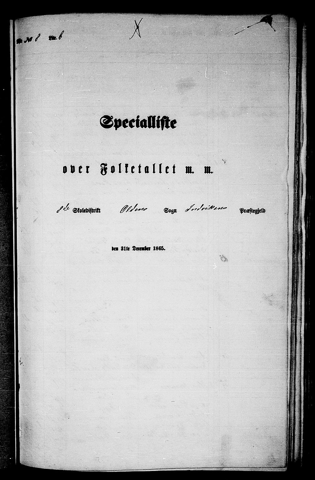 RA, 1865 census for Innvik, 1865, p. 133