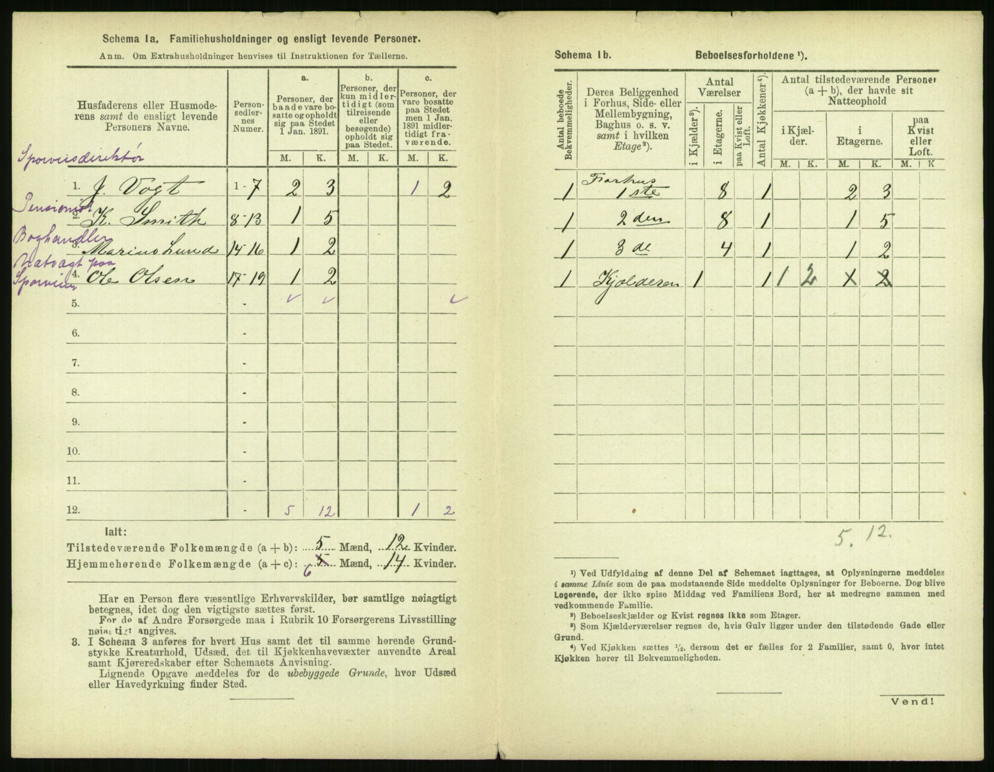 RA, 1891 census for 0301 Kristiania, 1891, p. 41091