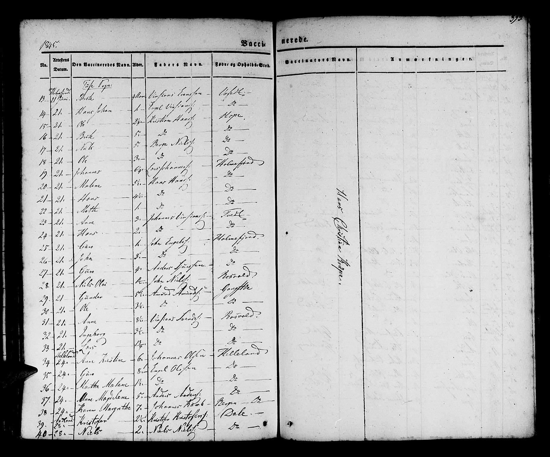 Os sokneprestembete, AV/SAB-A-99929: Parish register (official) no. A 15, 1839-1851, p. 393