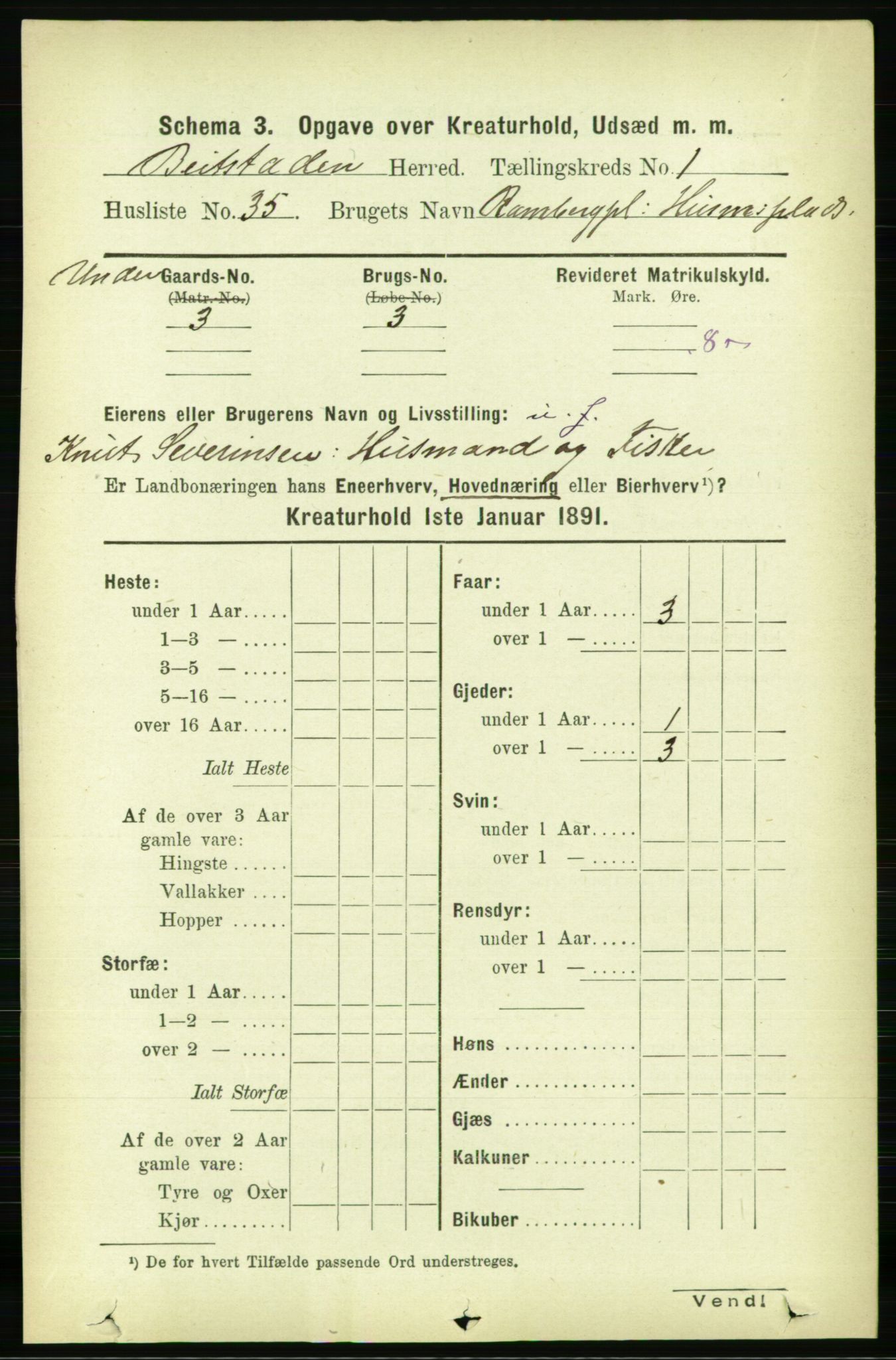 RA, 1891 census for 1727 Beitstad, 1891, p. 5690