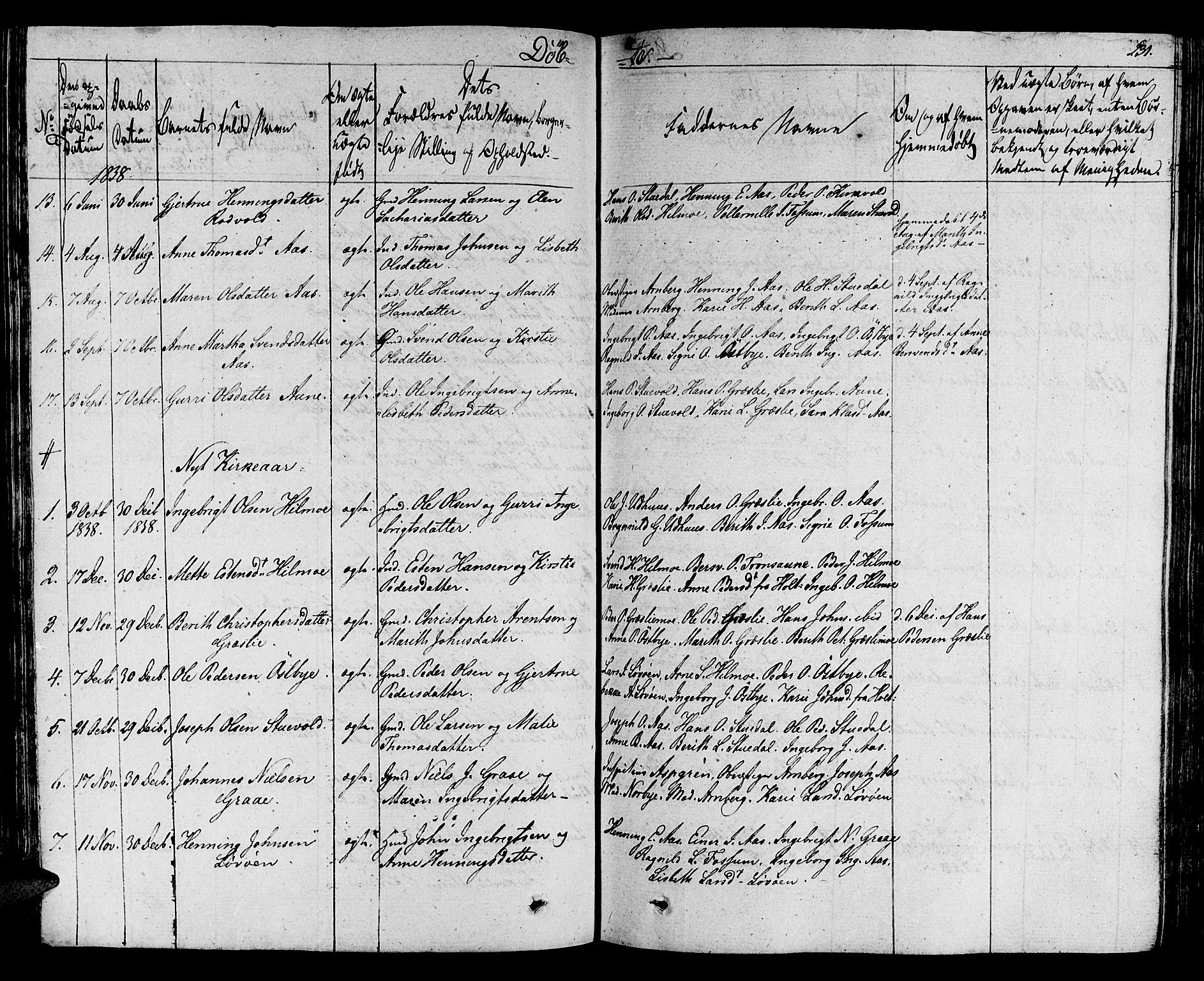 Ministerialprotokoller, klokkerbøker og fødselsregistre - Sør-Trøndelag, SAT/A-1456/695/L1144: Parish register (official) no. 695A05 /2, 1824-1842, p. 231