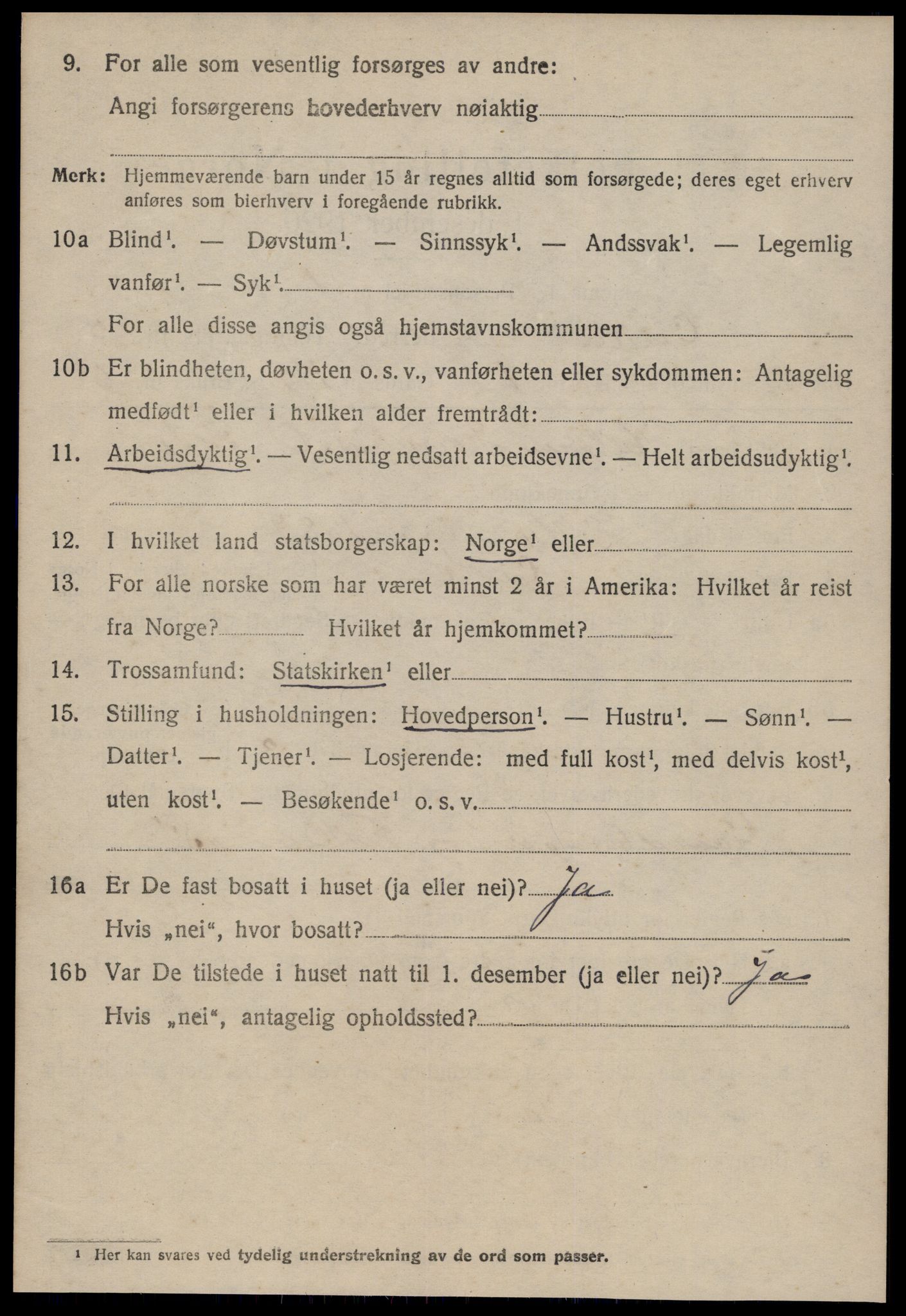 SAT, 1920 census for Giske, 1920, p. 3629