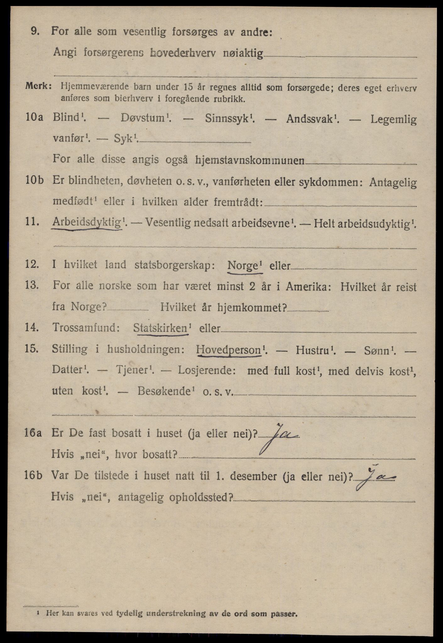 SAT, 1920 census for Giske, 1920, p. 3629