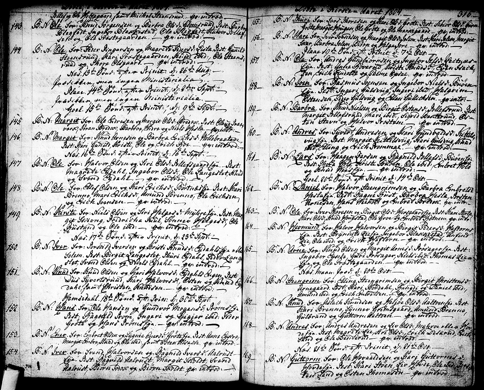 Nes kirkebøker, AV/SAKO-A-236/F/Fa/L0005: Parish register (official) no. 5, 1787-1807, p. 314-315