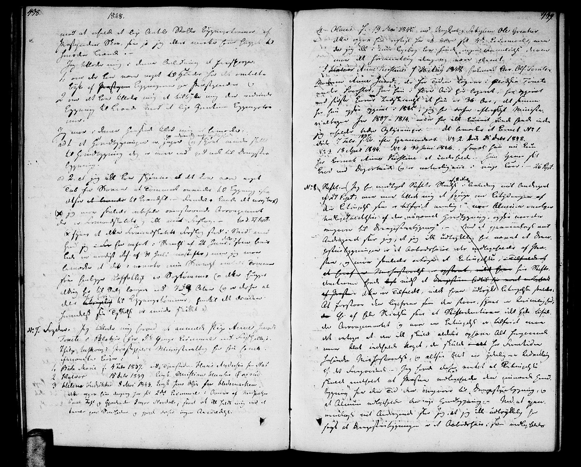 Aurskog prestekontor Kirkebøker, SAO/A-10304a/F/Fa/L0004: Parish register (official) no. I 4, 1807-1814, p. 438-439