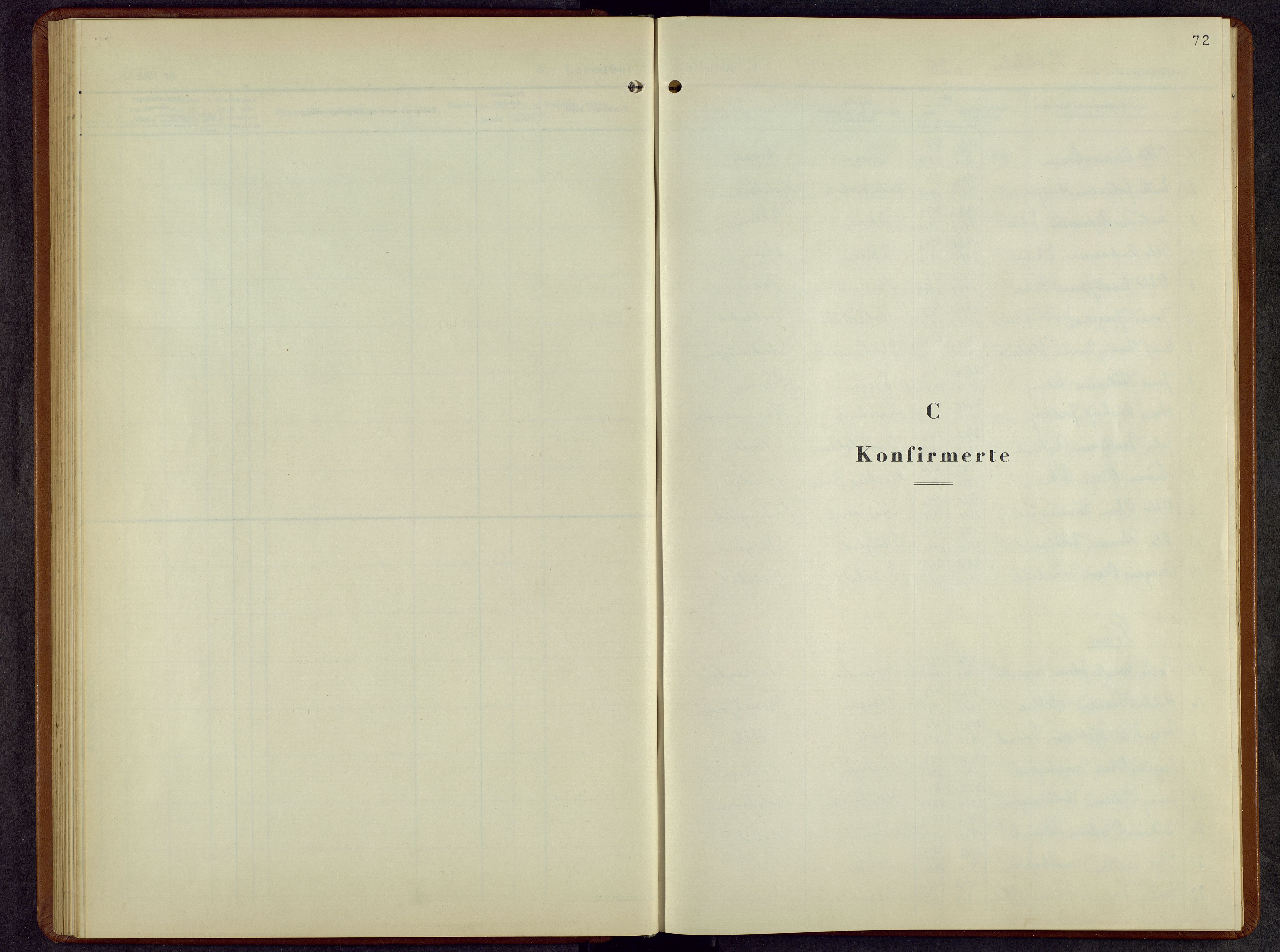 Lesja prestekontor, SAH/PREST-068/H/Ha/Hab/L0010: Parish register (copy) no. 10, 1925-1960, p. 72
