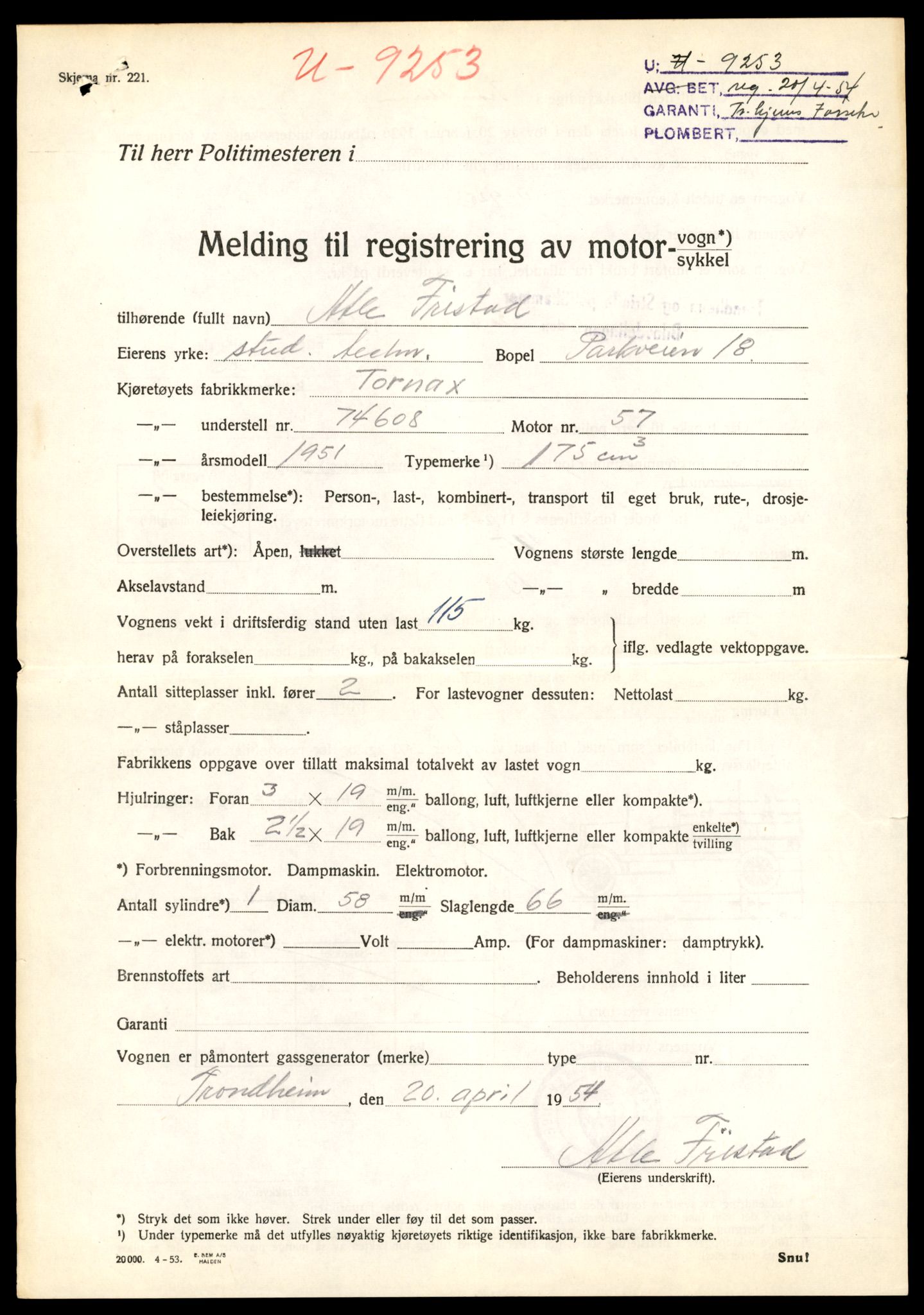 Møre og Romsdal vegkontor - Ålesund trafikkstasjon, AV/SAT-A-4099/F/Fe/L0038: Registreringskort for kjøretøy T 13180 - T 13360, 1927-1998, p. 869