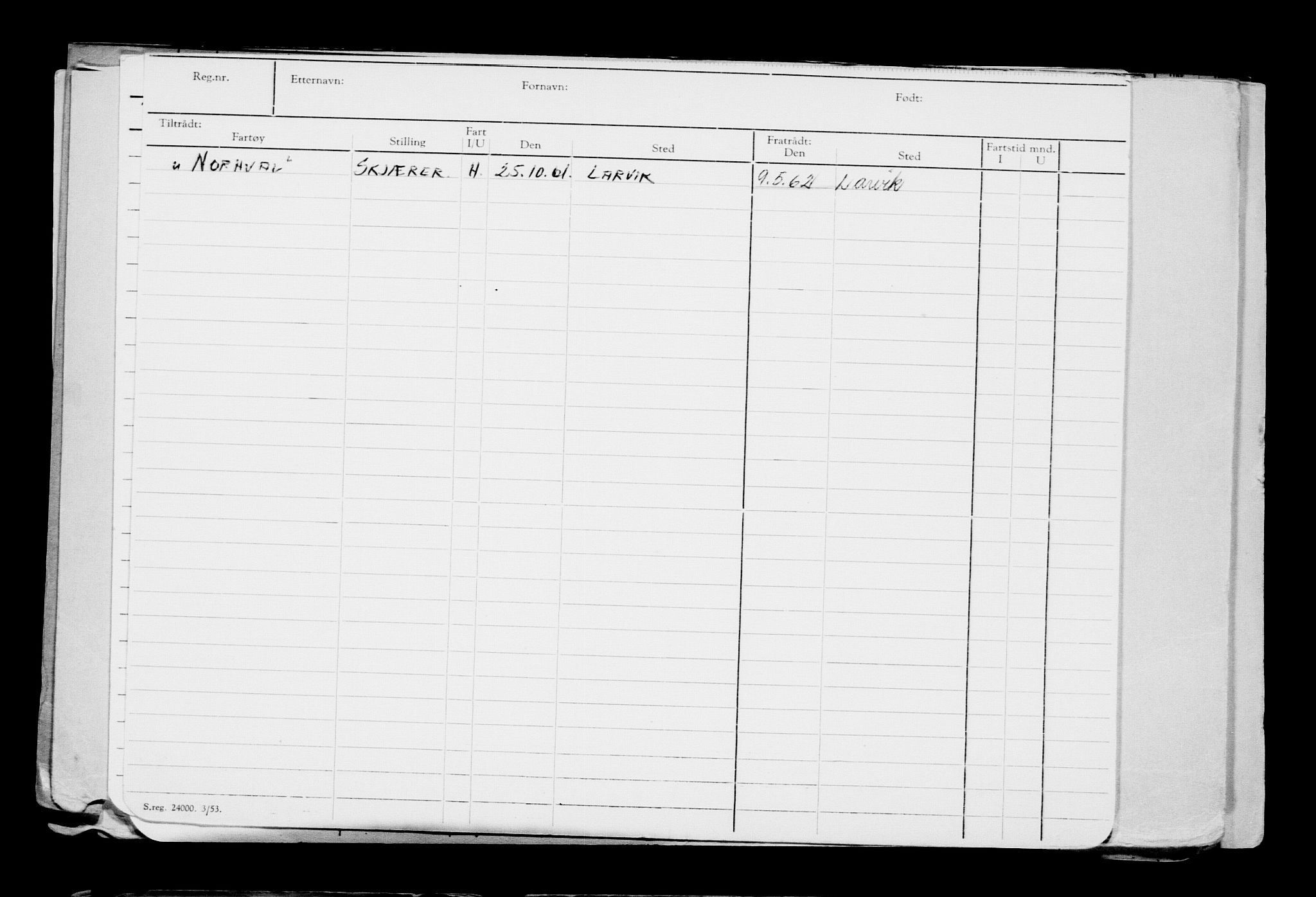 Direktoratet for sjømenn, AV/RA-S-3545/G/Gb/L0206: Hovedkort, 1922, p. 12
