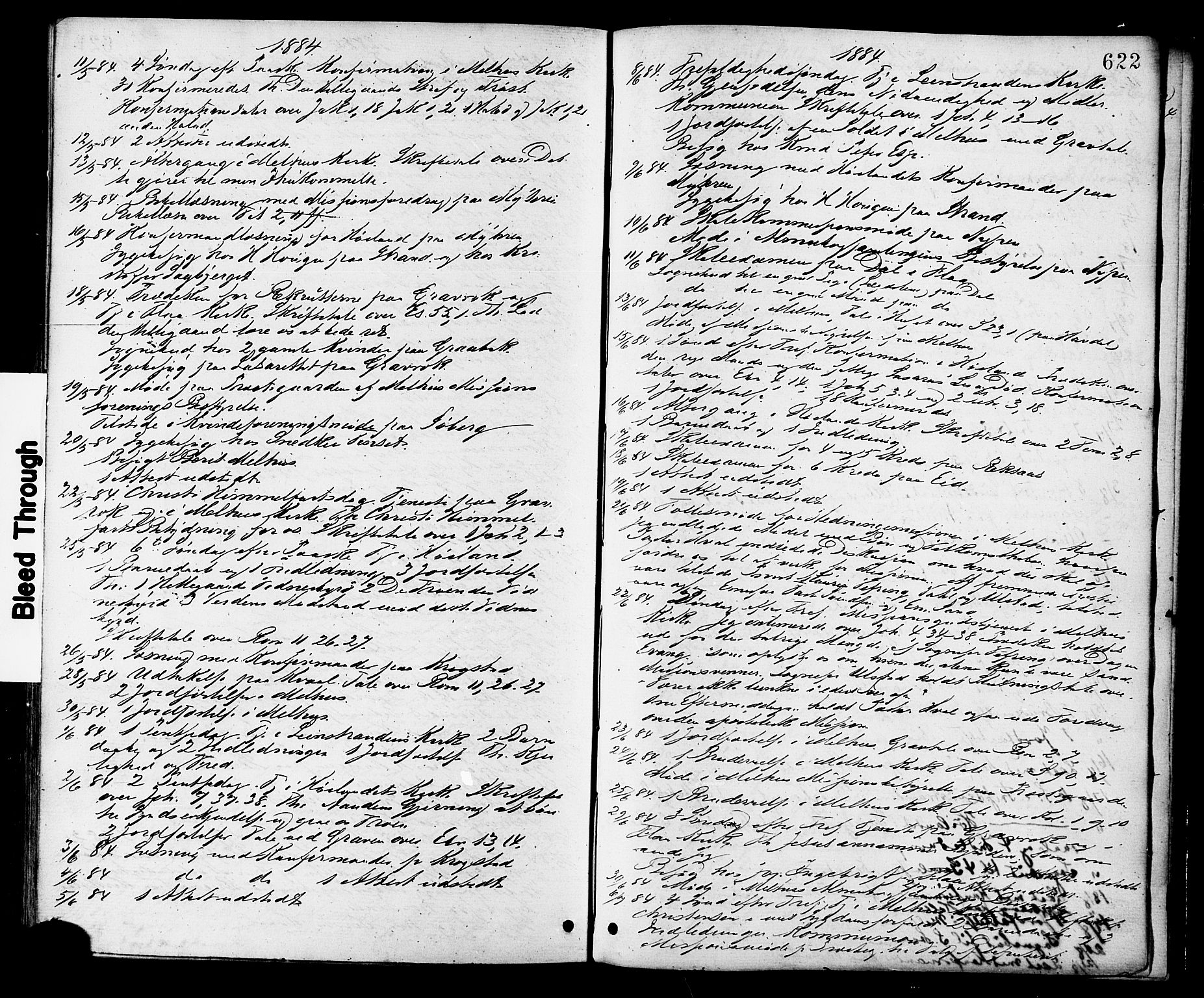 Ministerialprotokoller, klokkerbøker og fødselsregistre - Sør-Trøndelag, SAT/A-1456/691/L1079: Parish register (official) no. 691A11, 1873-1886, p. 622