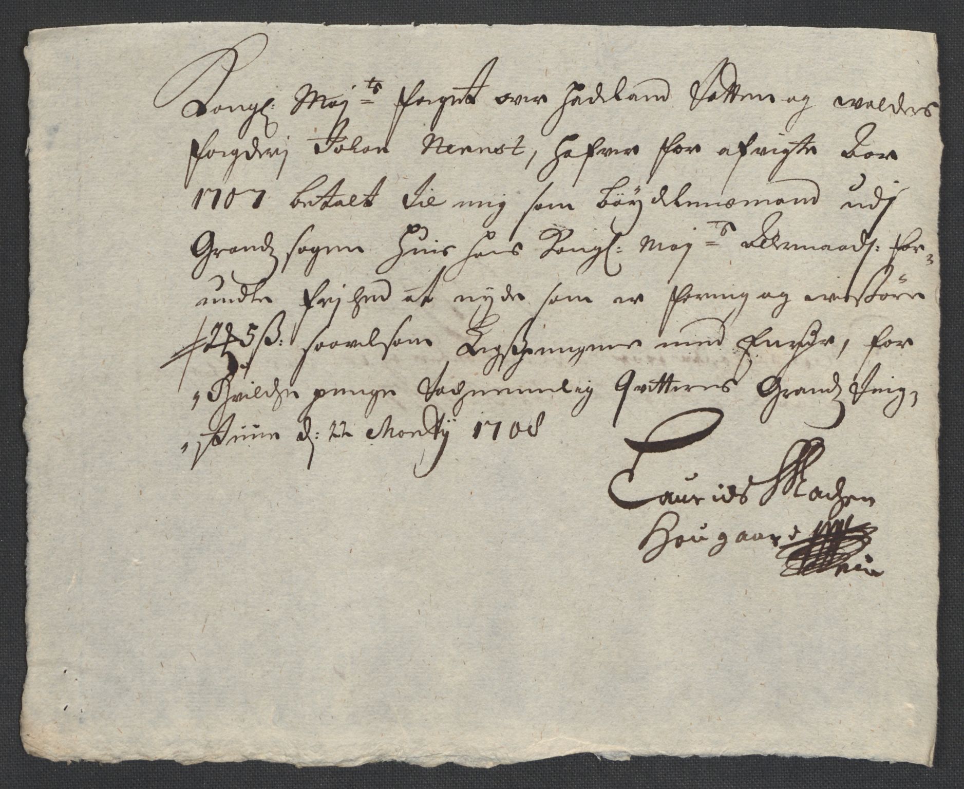 Rentekammeret inntil 1814, Reviderte regnskaper, Fogderegnskap, AV/RA-EA-4092/R18/L1305: Fogderegnskap Hadeland, Toten og Valdres, 1707-1708, p. 305