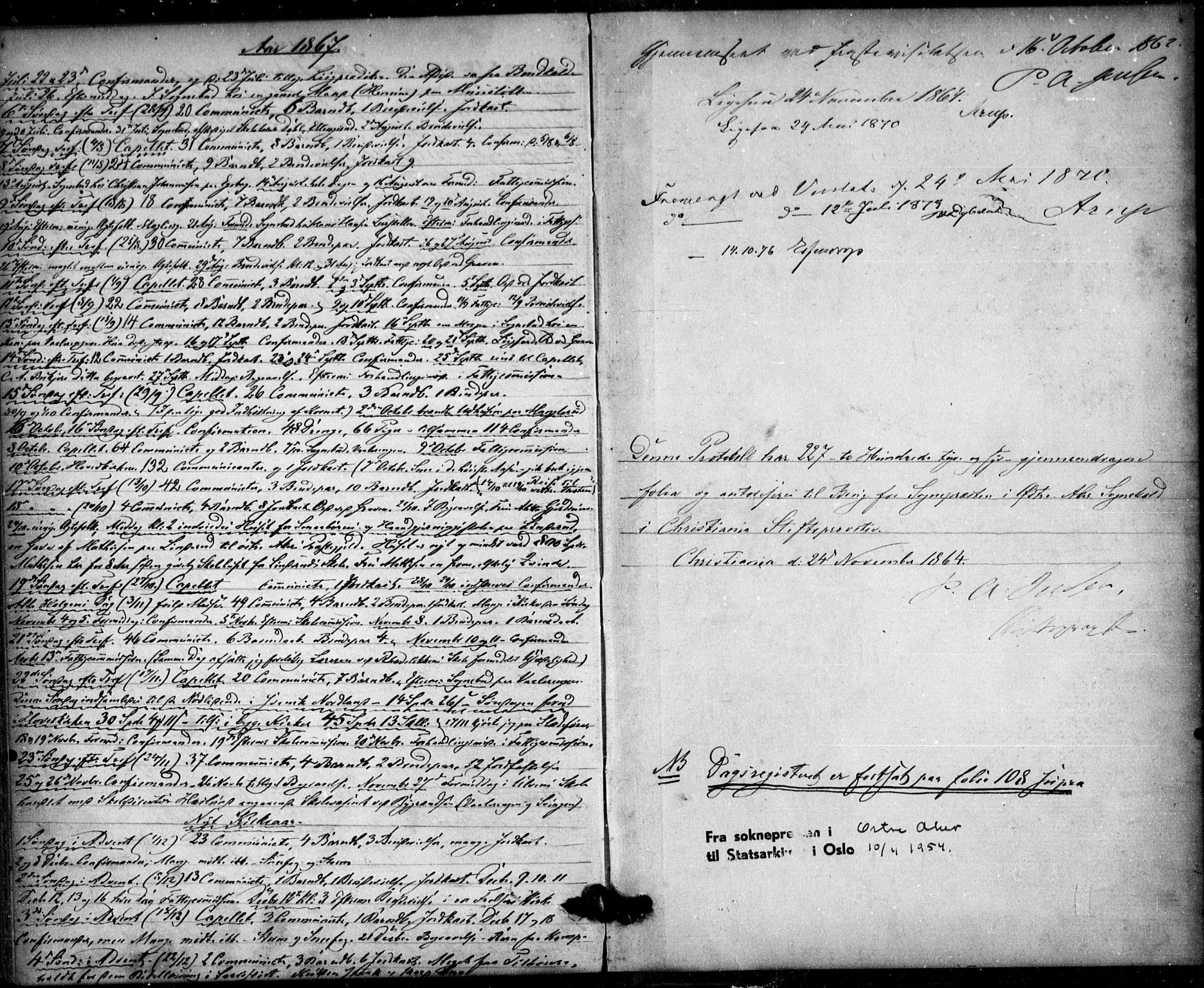 Østre Aker prestekontor Kirkebøker, SAO/A-10840/F/Fa/L0002: Parish register (official) no. I 2, 1861-1878
