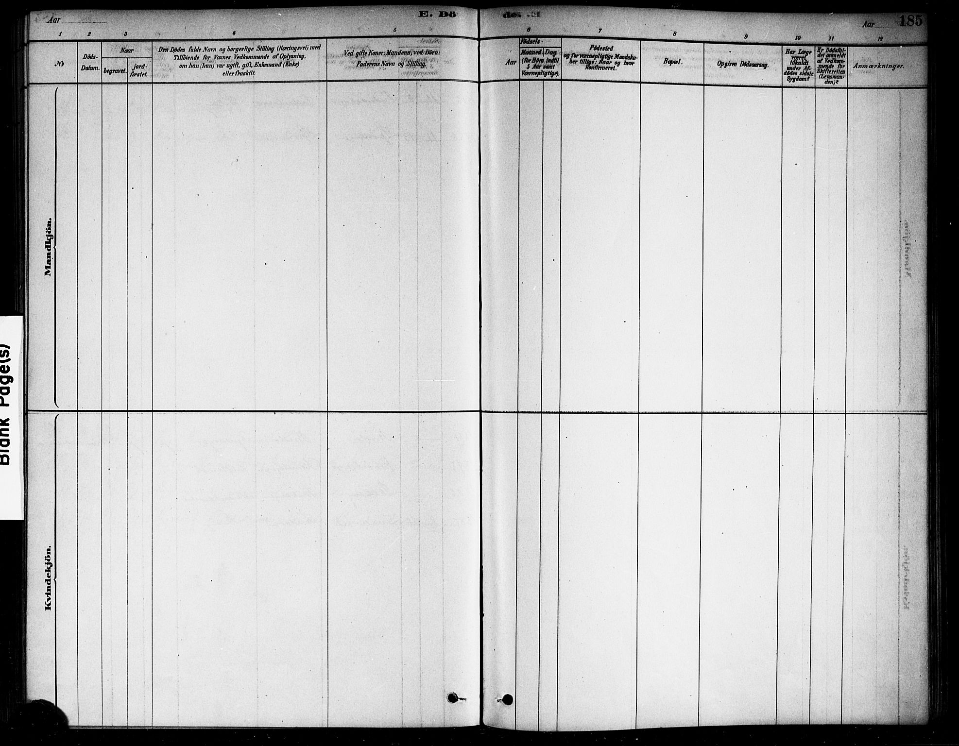 Berg prestekontor Kirkebøker, SAO/A-10902/F/Fa/L0006: Parish register (official) no. I 6, 1878-1887, p. 185