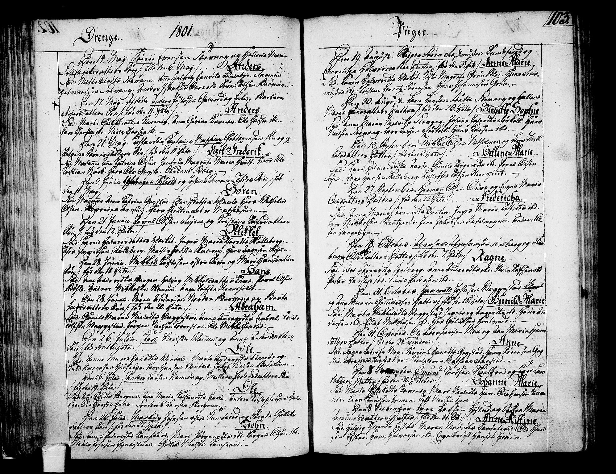 Sandar kirkebøker, AV/SAKO-A-243/F/Fa/L0003: Parish register (official) no. 3, 1789-1814, p. 103