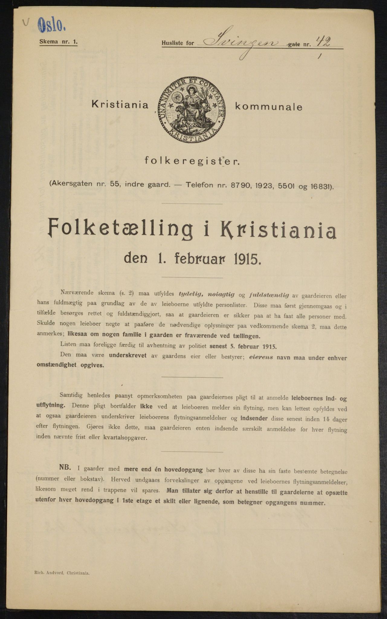 OBA, Municipal Census 1915 for Kristiania, 1915, p. 106478