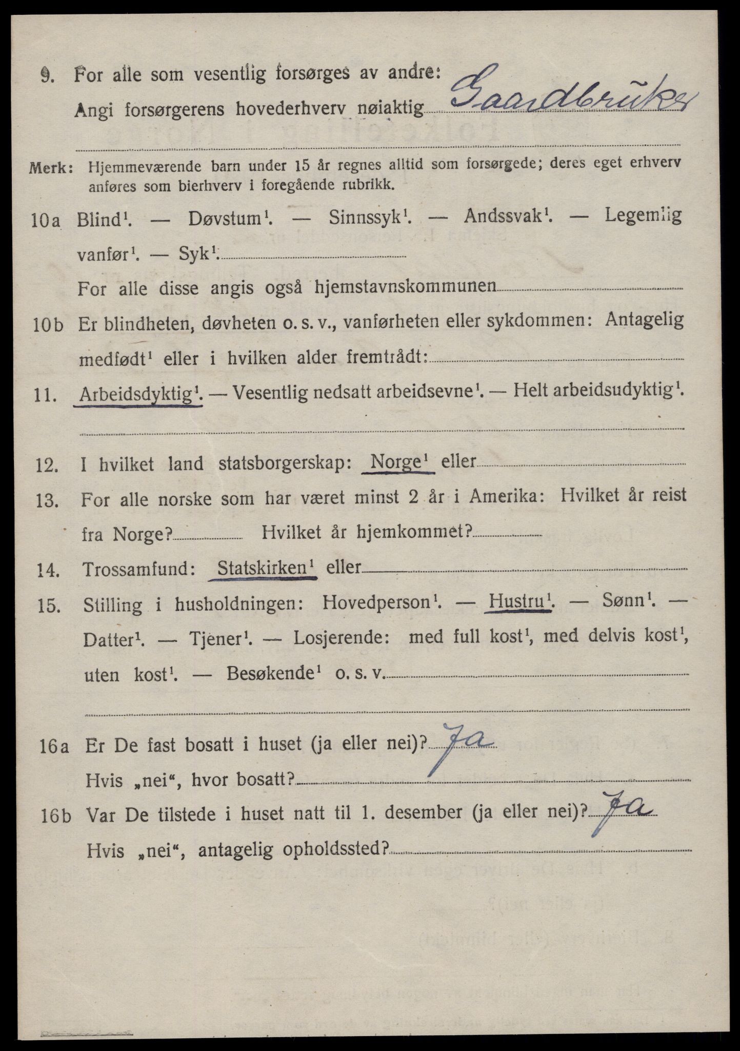 SAT, 1920 census for Norddal, 1920, p. 5374