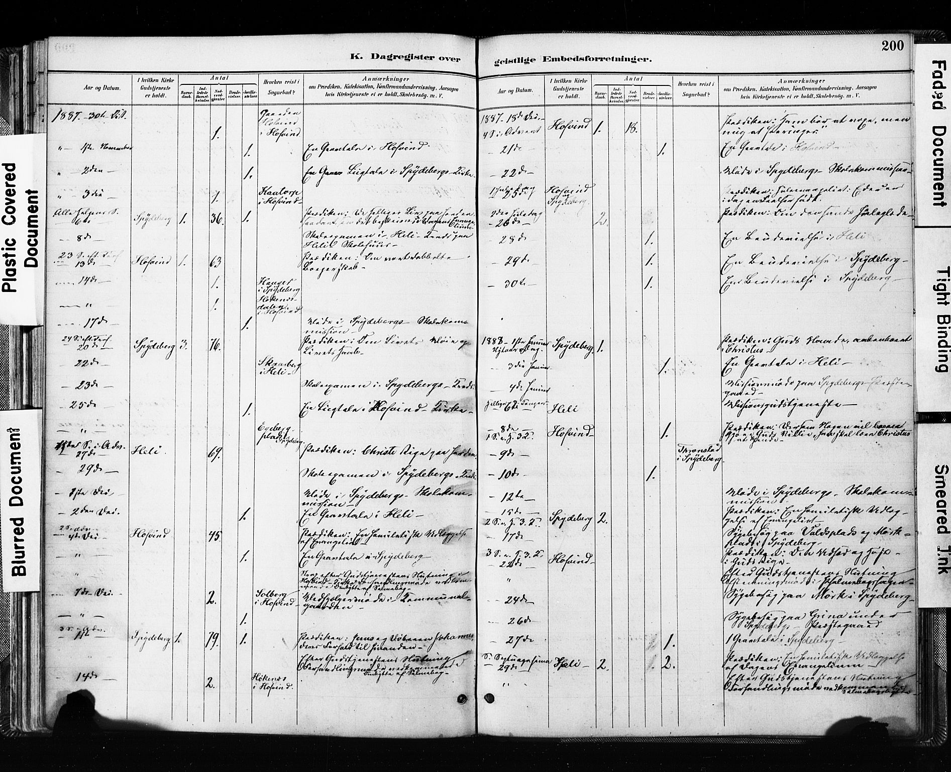 Spydeberg prestekontor Kirkebøker, AV/SAO-A-10924/F/Fa/L0008: Parish register (official) no. I 8, 1886-1900, p. 200