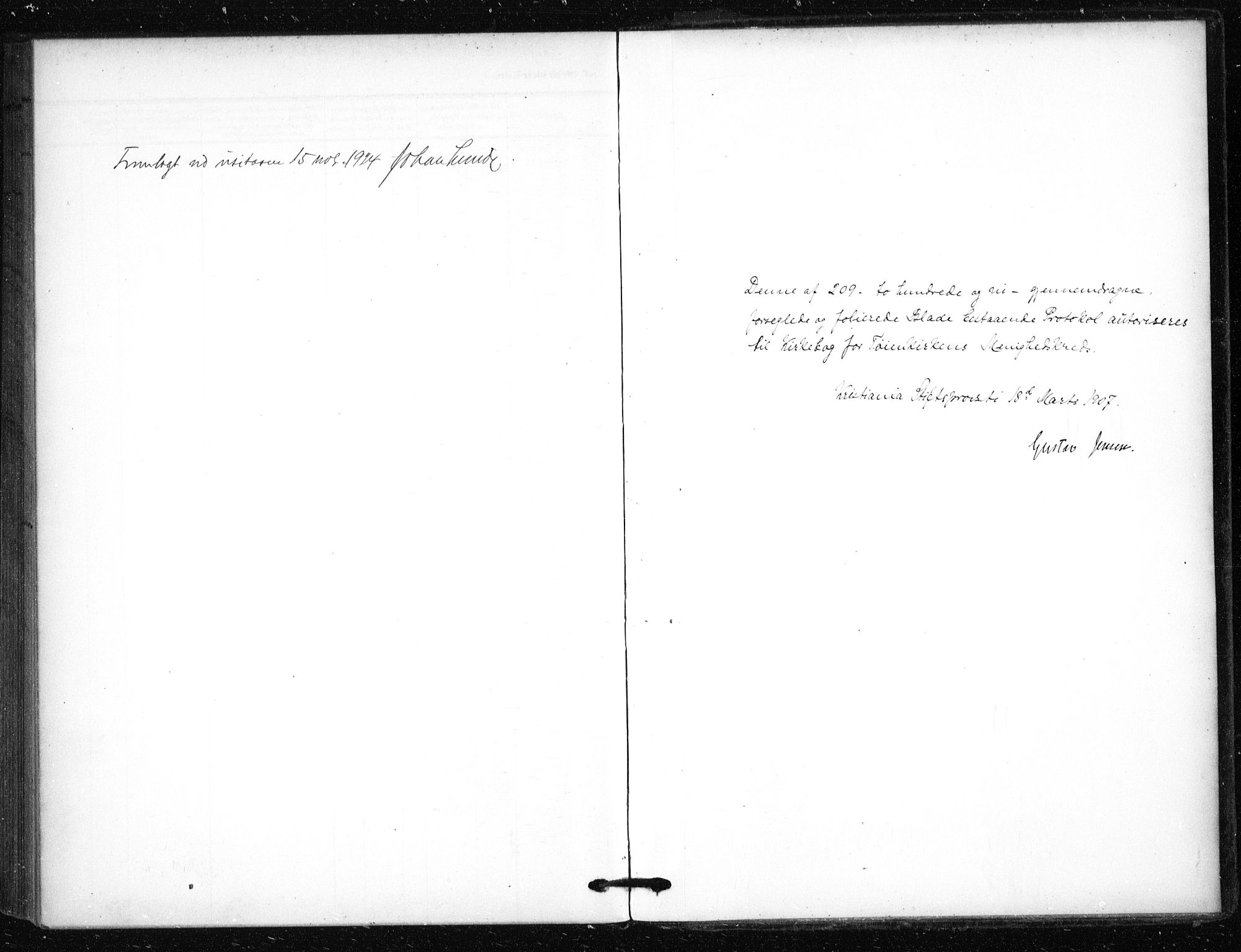 Tøyen prestekontor Kirkebøker, SAO/A-10167a/F/Fa/L0002: Parish register (official) no. 2, 1907-1916