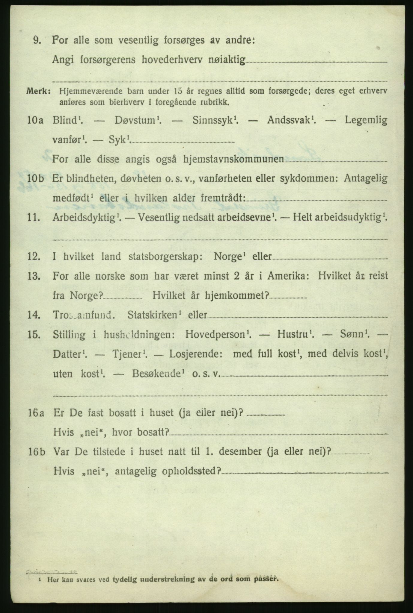 RA, 1920 census: Additional forms, 1920, p. 48