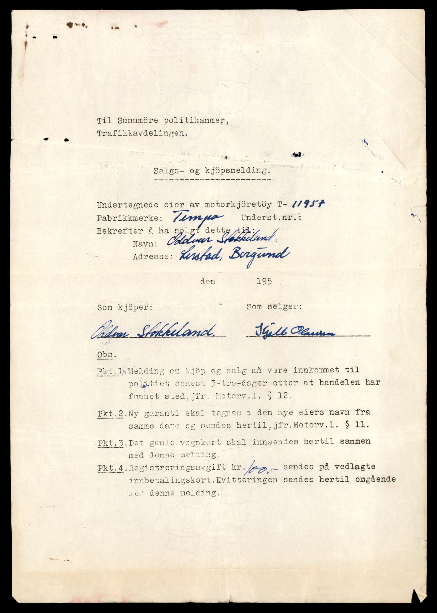 Møre og Romsdal vegkontor - Ålesund trafikkstasjon, AV/SAT-A-4099/F/Fe/L0031: Registreringskort for kjøretøy T 11800 - T 11996, 1927-1998, p. 2659