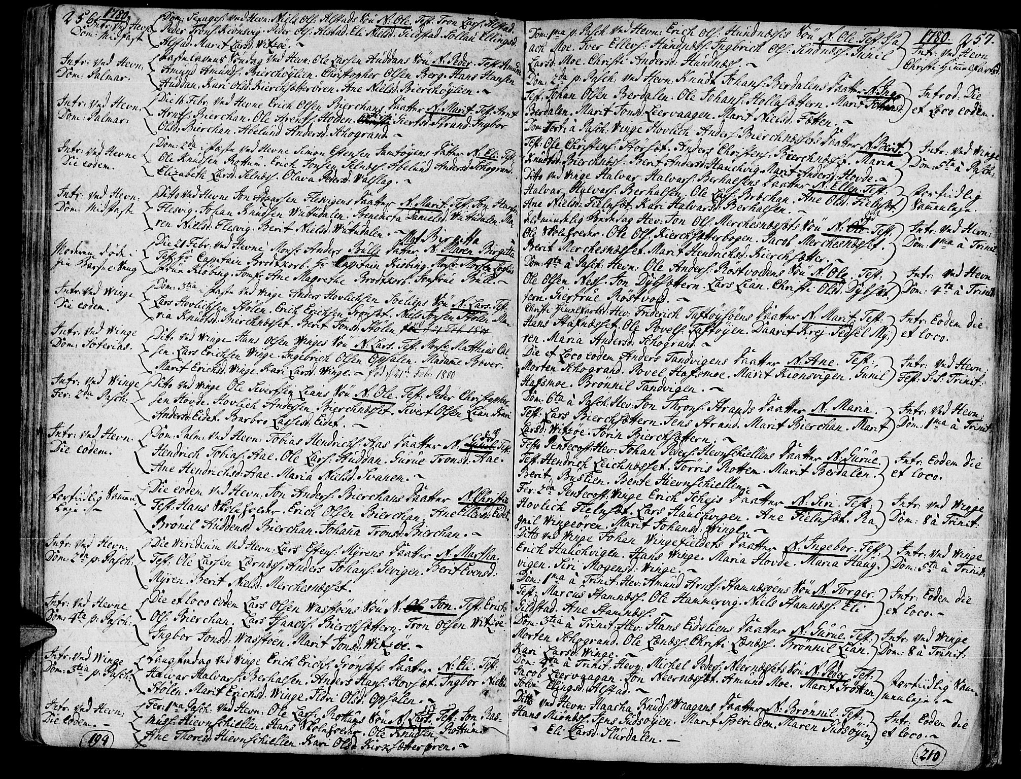 Ministerialprotokoller, klokkerbøker og fødselsregistre - Sør-Trøndelag, SAT/A-1456/630/L0489: Parish register (official) no. 630A02, 1757-1794, p. 256-257