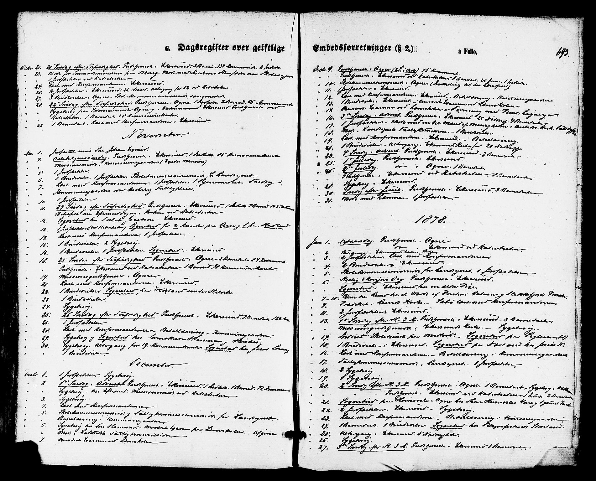 Eigersund sokneprestkontor, SAST/A-101807/S08/L0014: Parish register (official) no. A 13, 1866-1878, p. 693