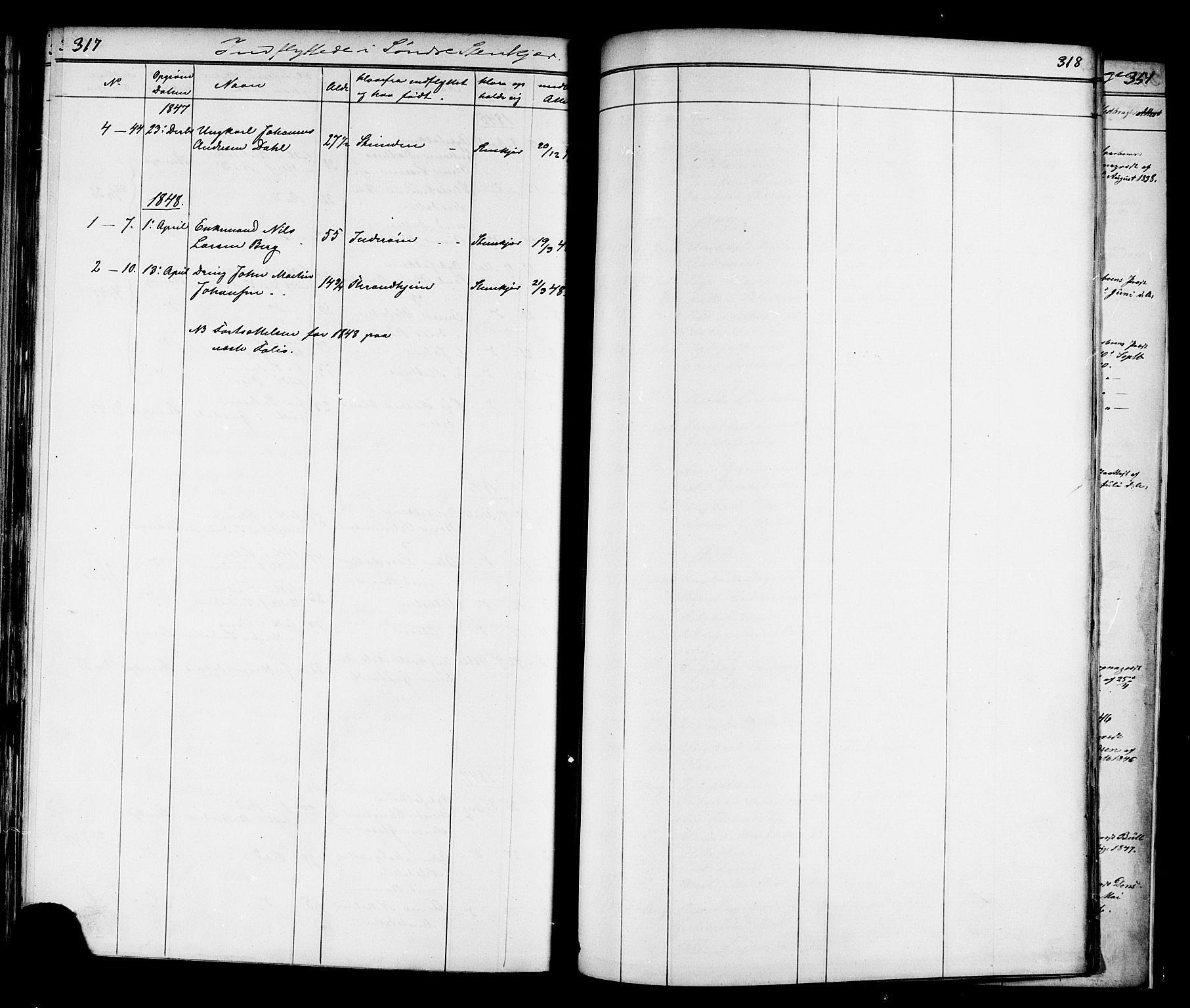 Ministerialprotokoller, klokkerbøker og fødselsregistre - Nord-Trøndelag, SAT/A-1458/739/L0367: Parish register (official) no. 739A01 /1, 1838-1868, p. 317-318