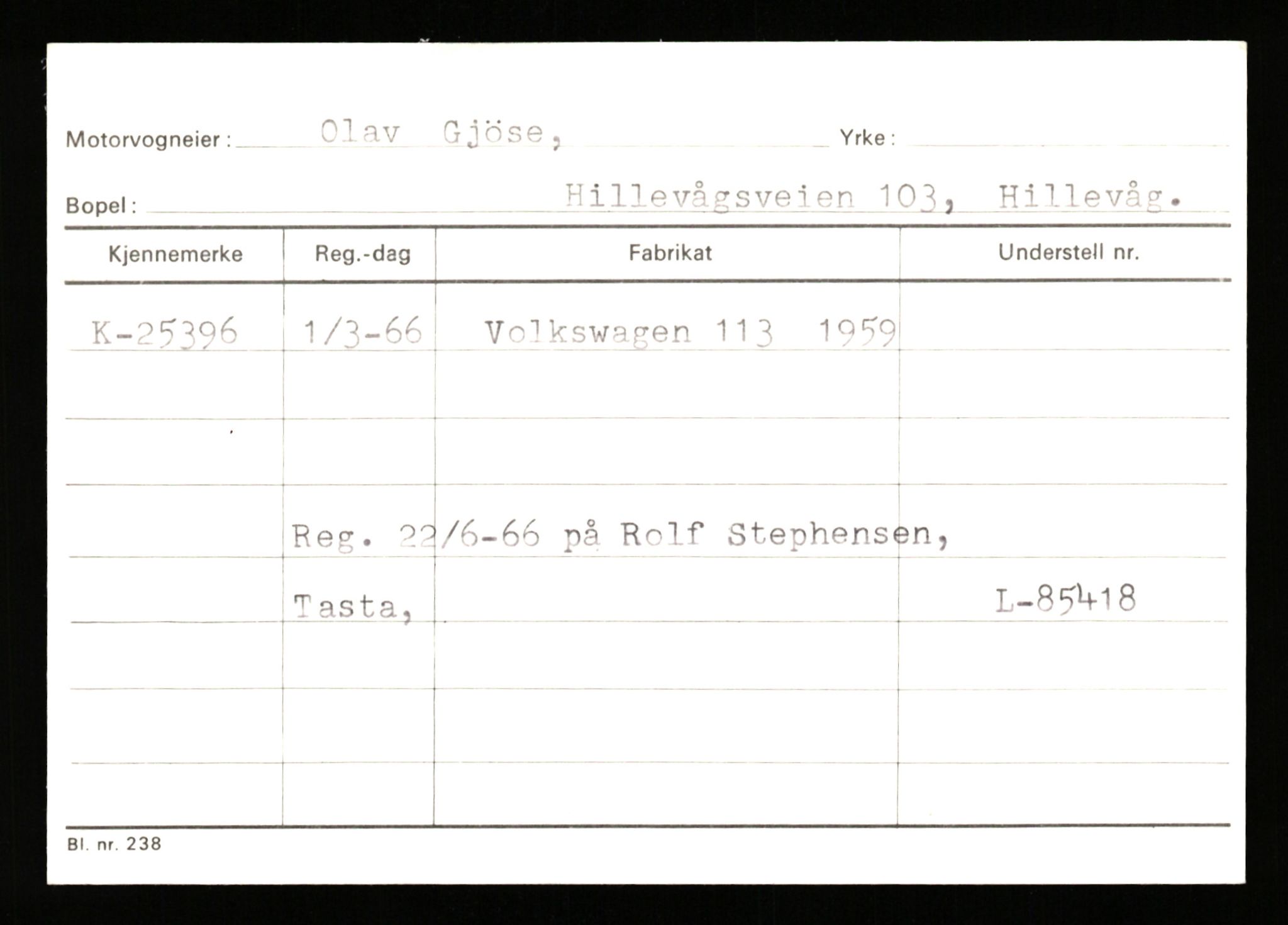 Stavanger trafikkstasjon, SAST/A-101942/0/G/L0005: Registreringsnummer: 23000 - 34245, 1930-1971, p. 761