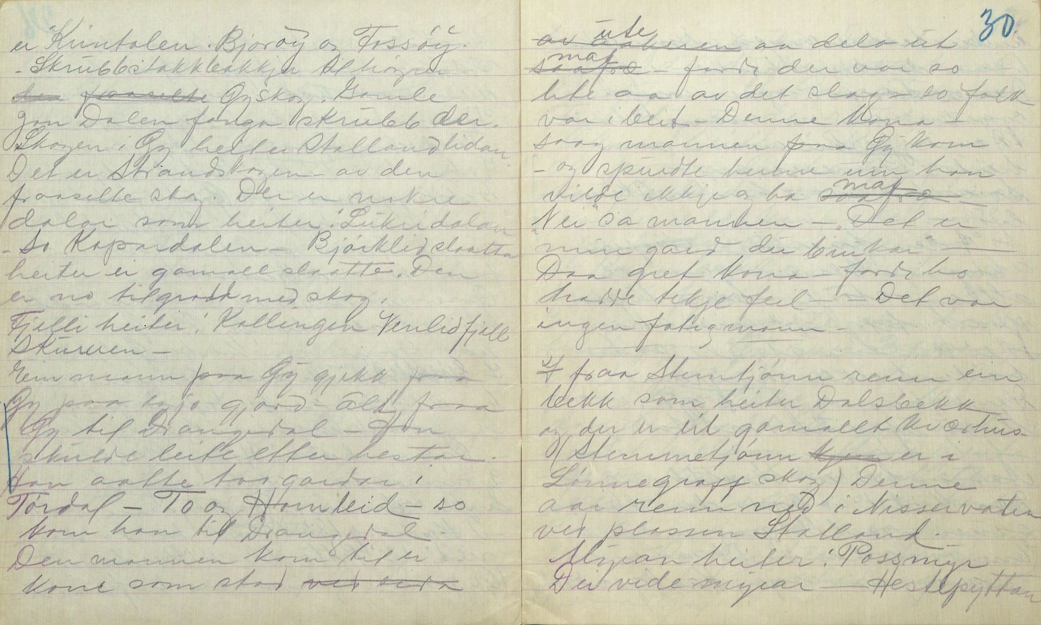 Rikard Berge, TEMU/TGM-A-1003/F/L0017/0004: 551-599 / 554 Vraadals historie, Signe Vesterdal, 1918, p. 29-30