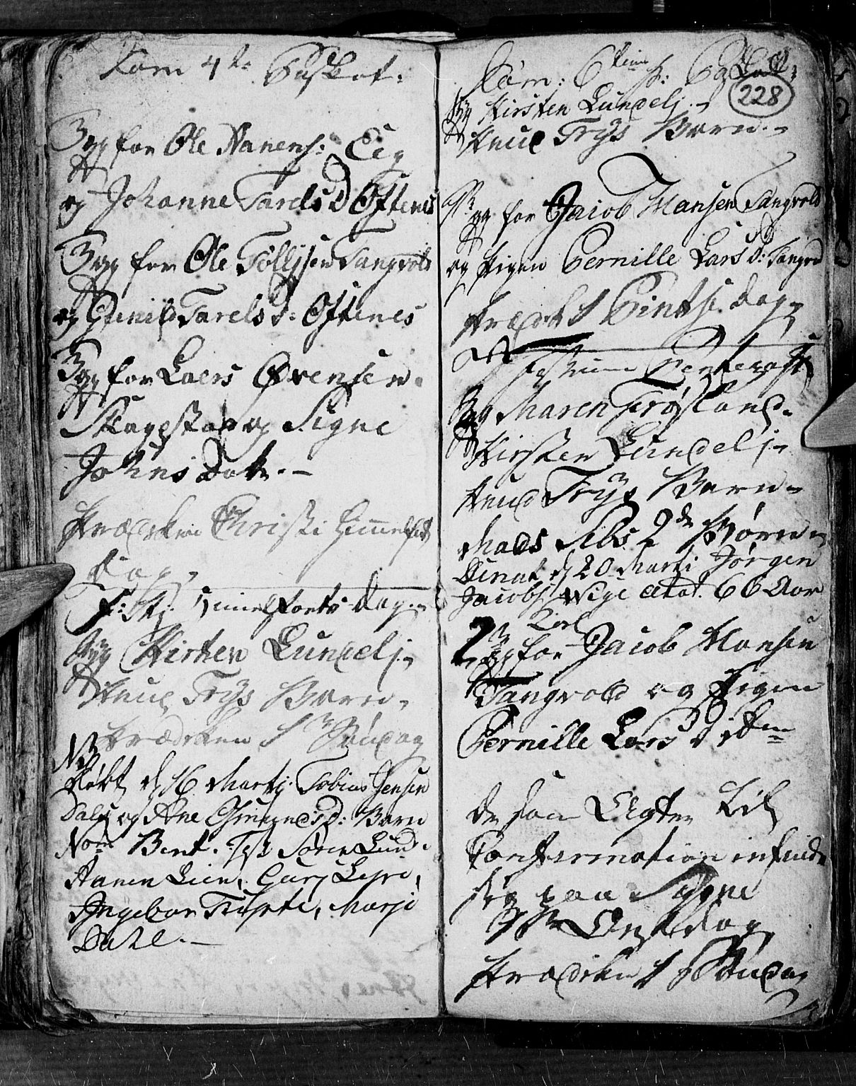 Søgne sokneprestkontor, AV/SAK-1111-0037/F/Fb/Fbb/L0001: Parish register (copy) no. B 1, 1779-1802, p. 228