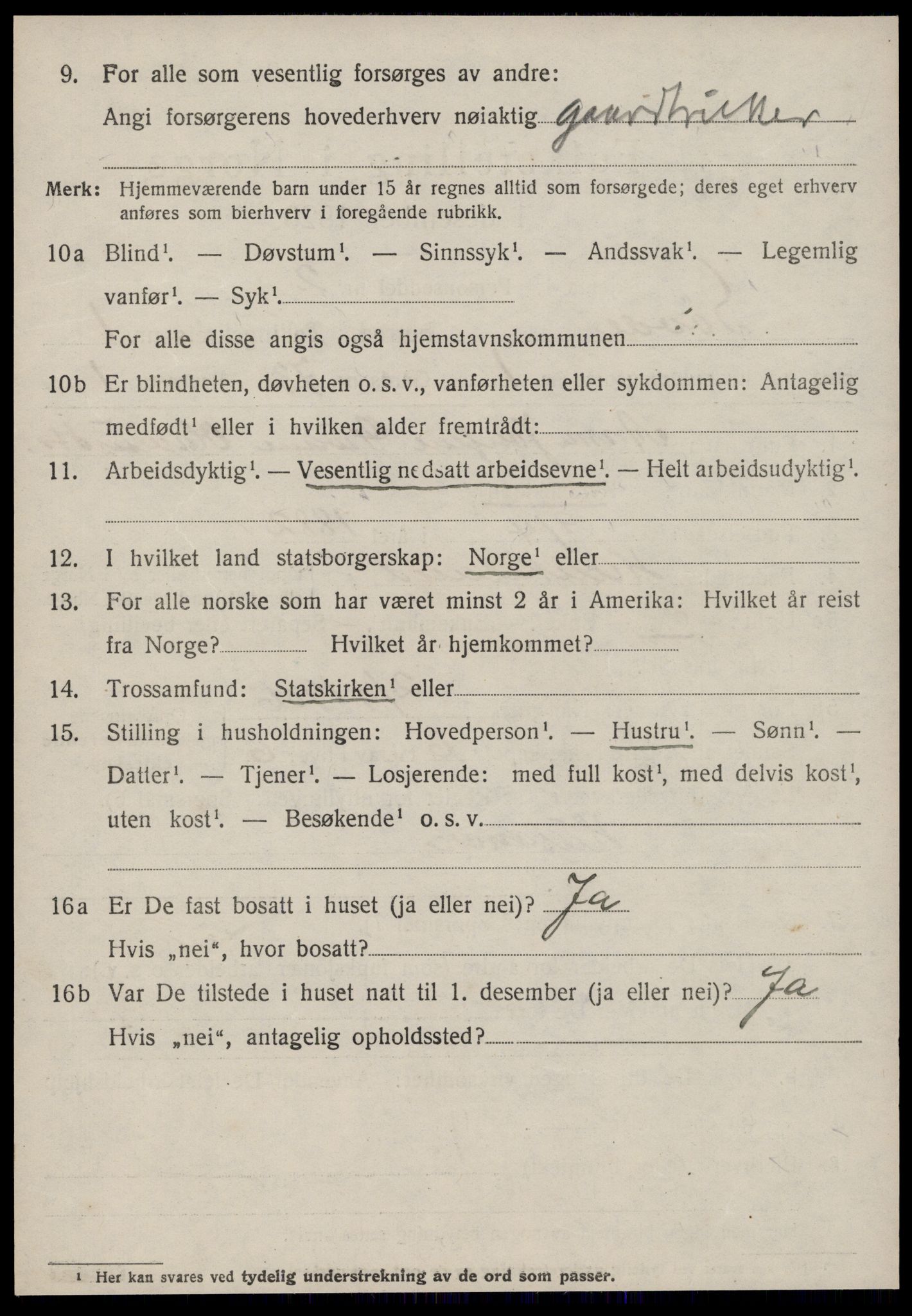 SAT, 1920 census for Syvde, 1920, p. 423