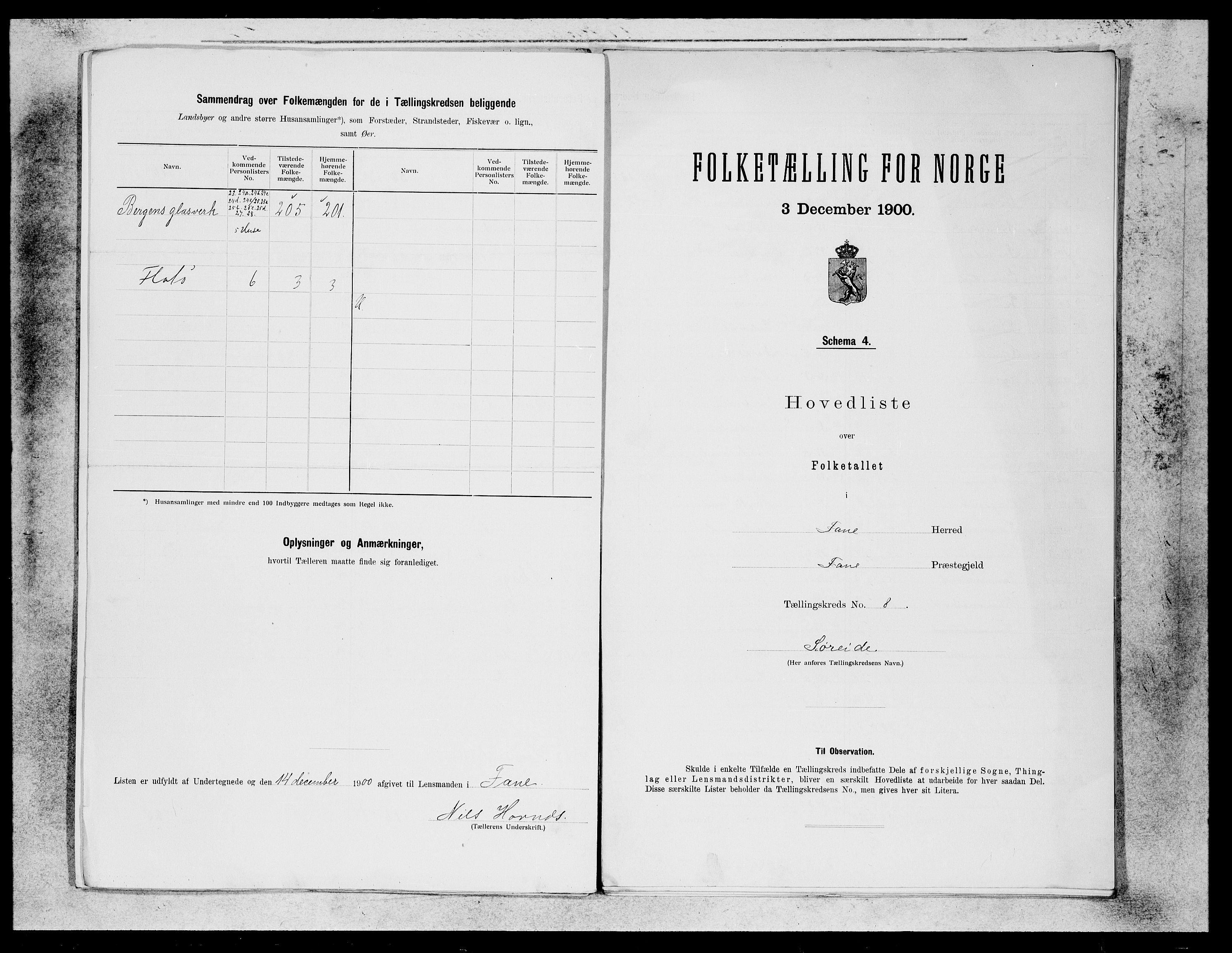 SAB, 1900 census for Fana, 1900, p. 17