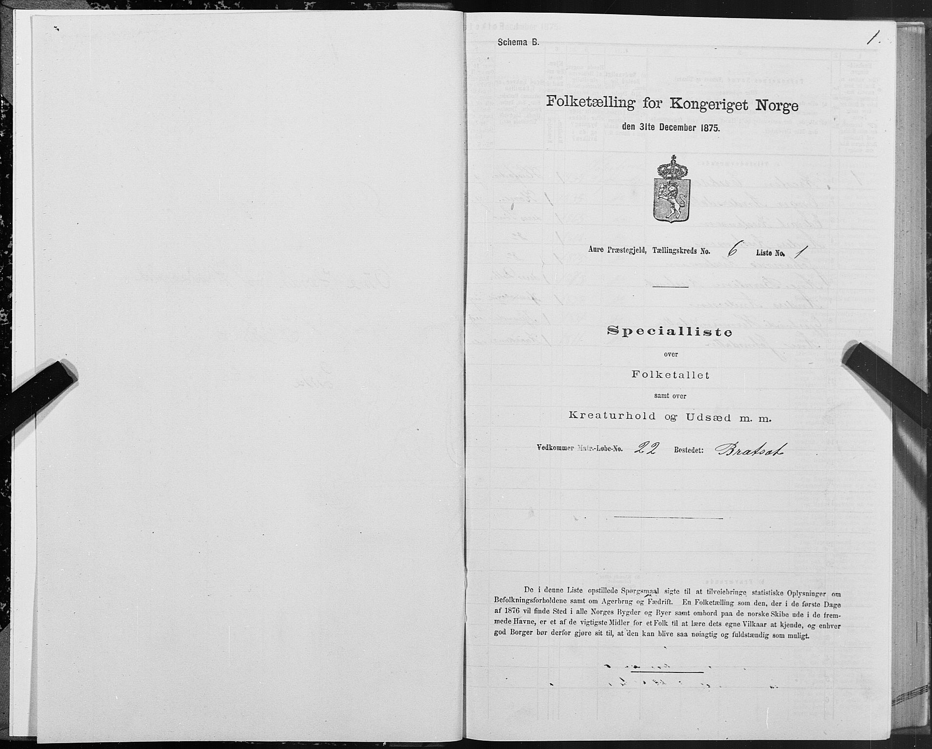 SAT, 1875 census for 1569P Aure, 1875, p. 5001