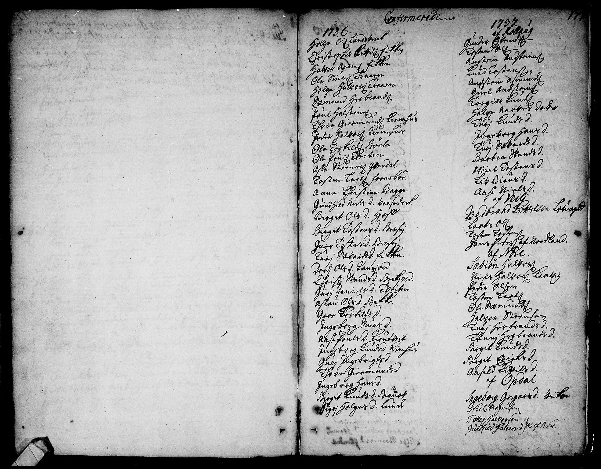Rollag kirkebøker, SAKO/A-240/F/Fa/L0002: Parish register (official) no. I 2, 1714-1742, p. 177