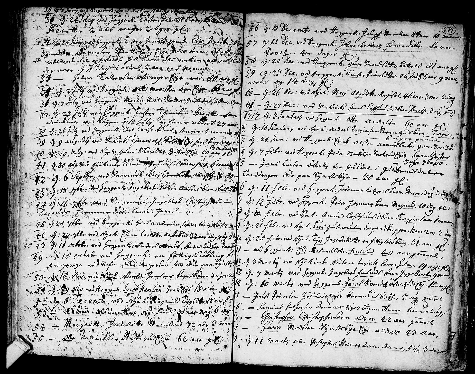 Modum kirkebøker, AV/SAKO-A-234/F/Fa/L0001: Parish register (official) no. 1, 1712-1740, p. 279