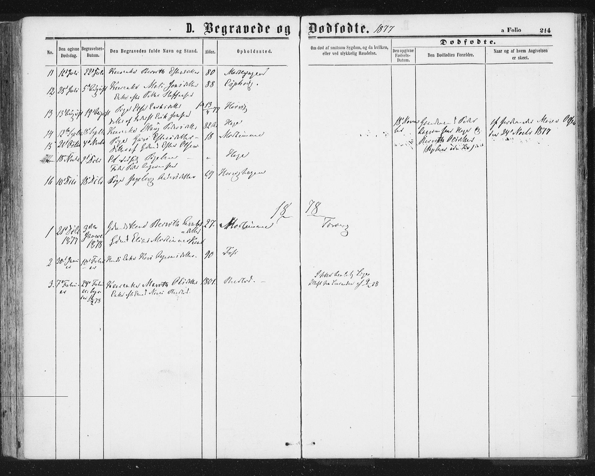 Ministerialprotokoller, klokkerbøker og fødselsregistre - Sør-Trøndelag, SAT/A-1456/692/L1104: Parish register (official) no. 692A04, 1862-1878, p. 214